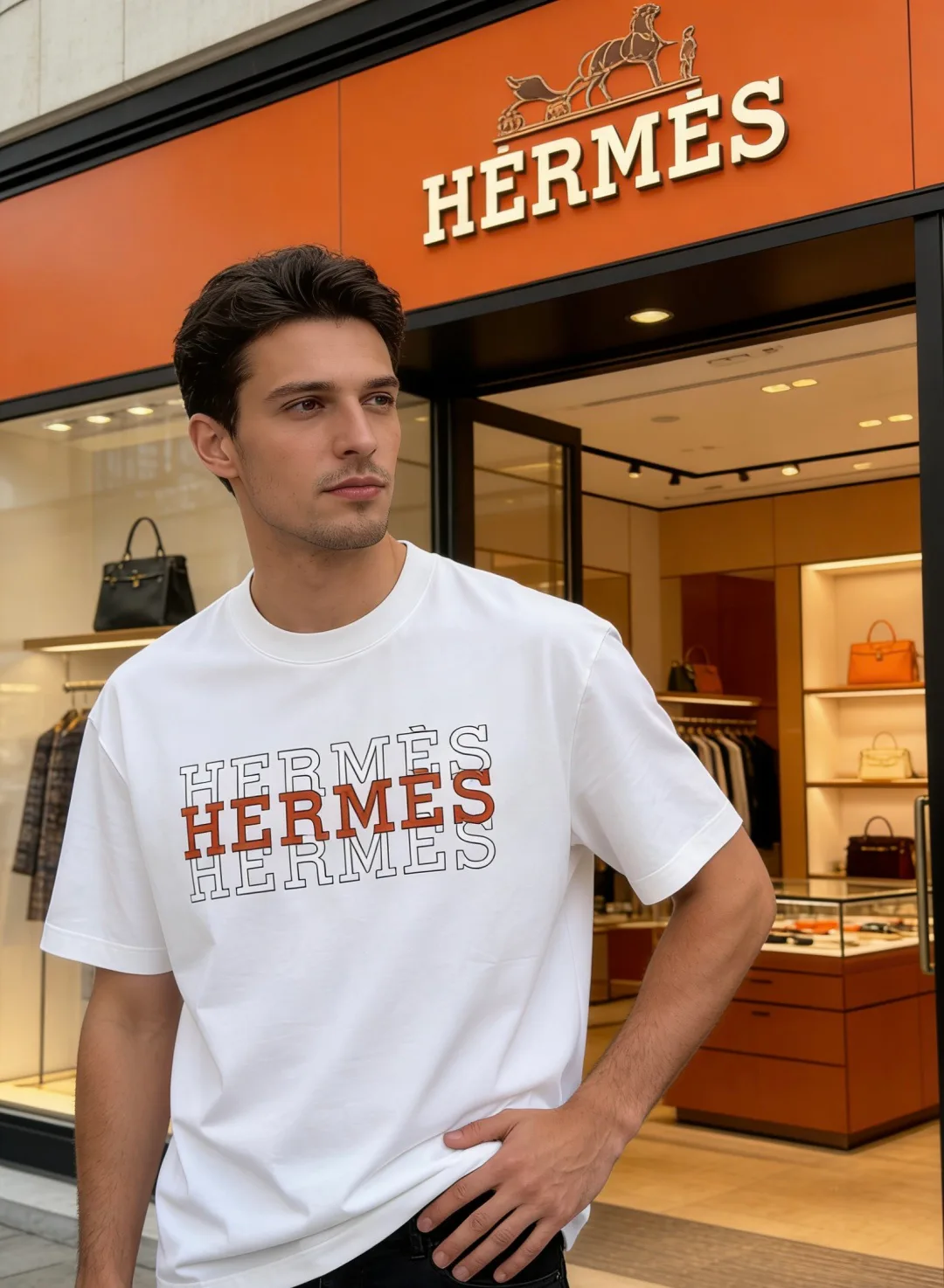 Футболки Мужские Hermes 13442025
