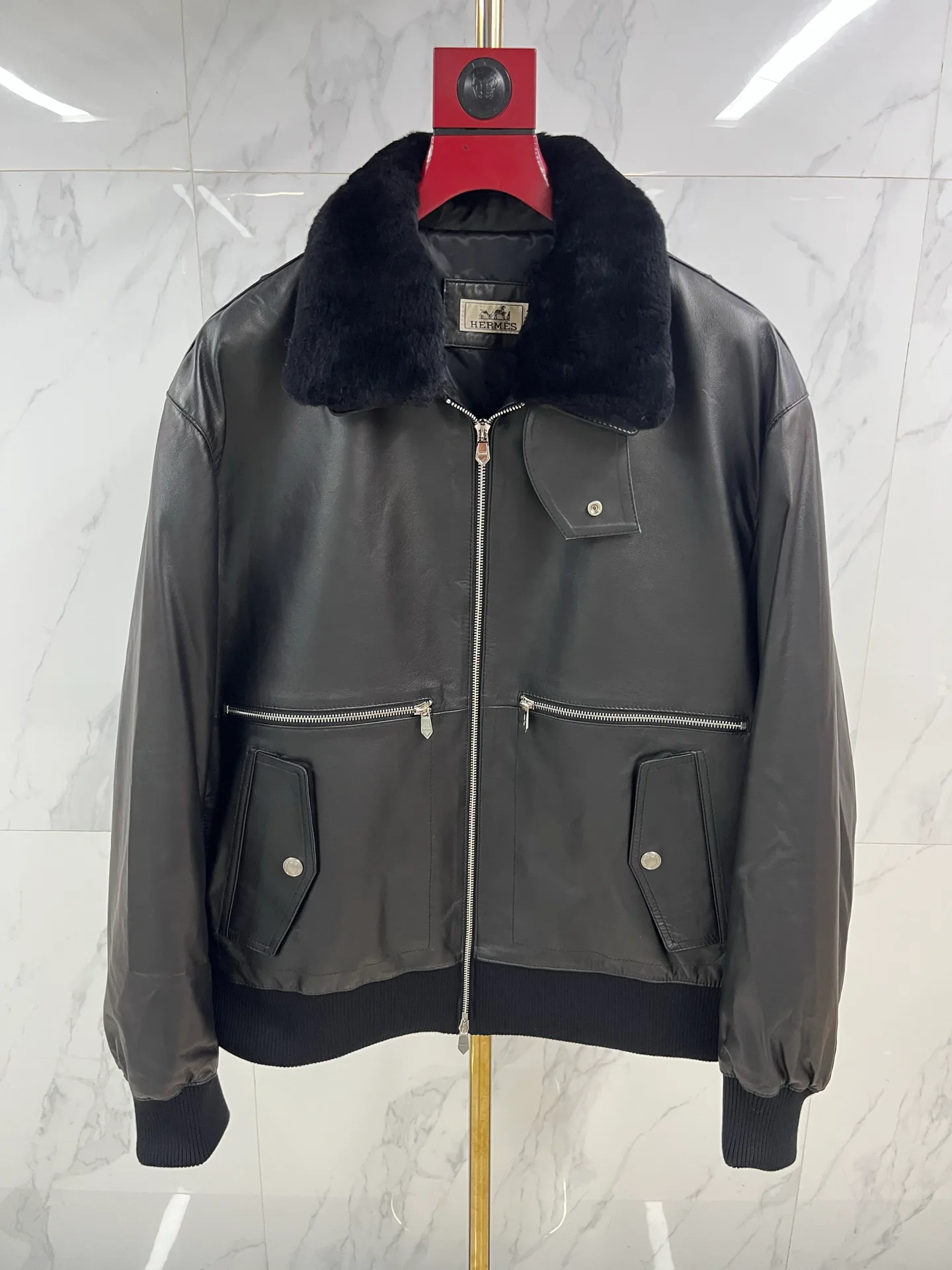 Кожаные Куртки И Дублёнки Мужские Hermes 790134