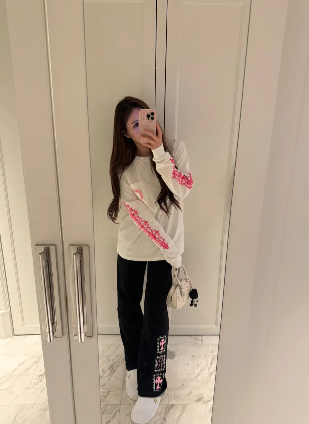 Лонгсливы Женские Chrome Hearts 1761976