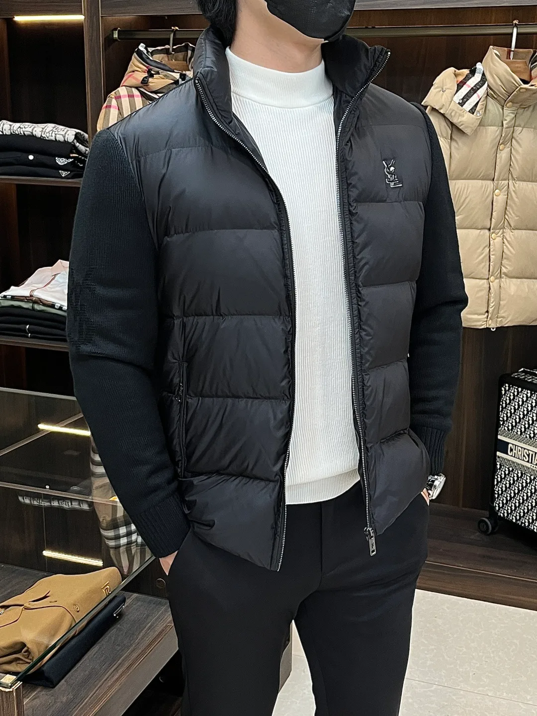 Куртки И Пуховики Мужские Saint Laurent 383994