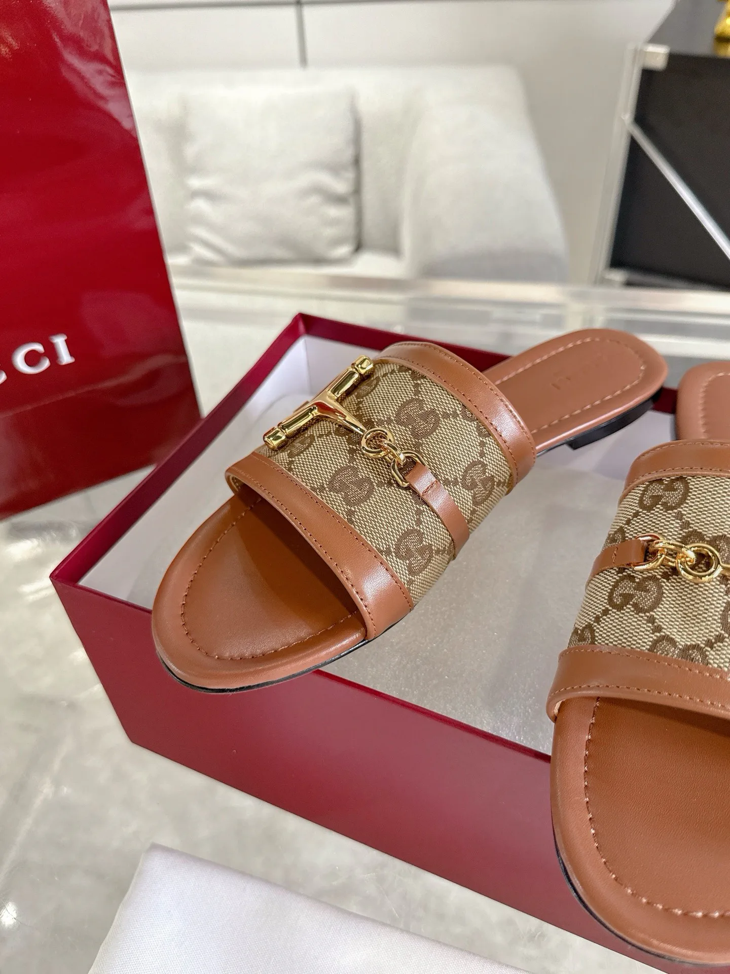 Шлепанцы Женские Gucci 120062
