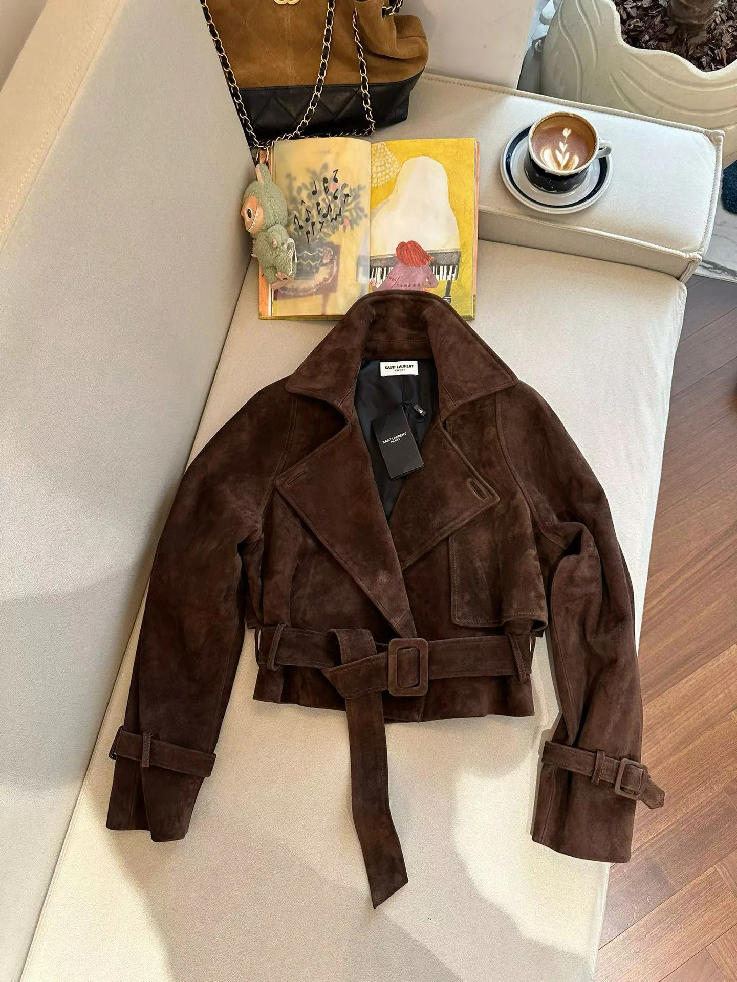 Кожаные Куртки И Дублёнки Женские Saint Laurent 11945789