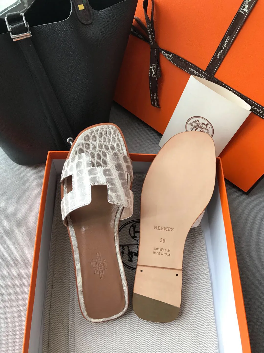 Шлепанцы Женские Hermes 3967604