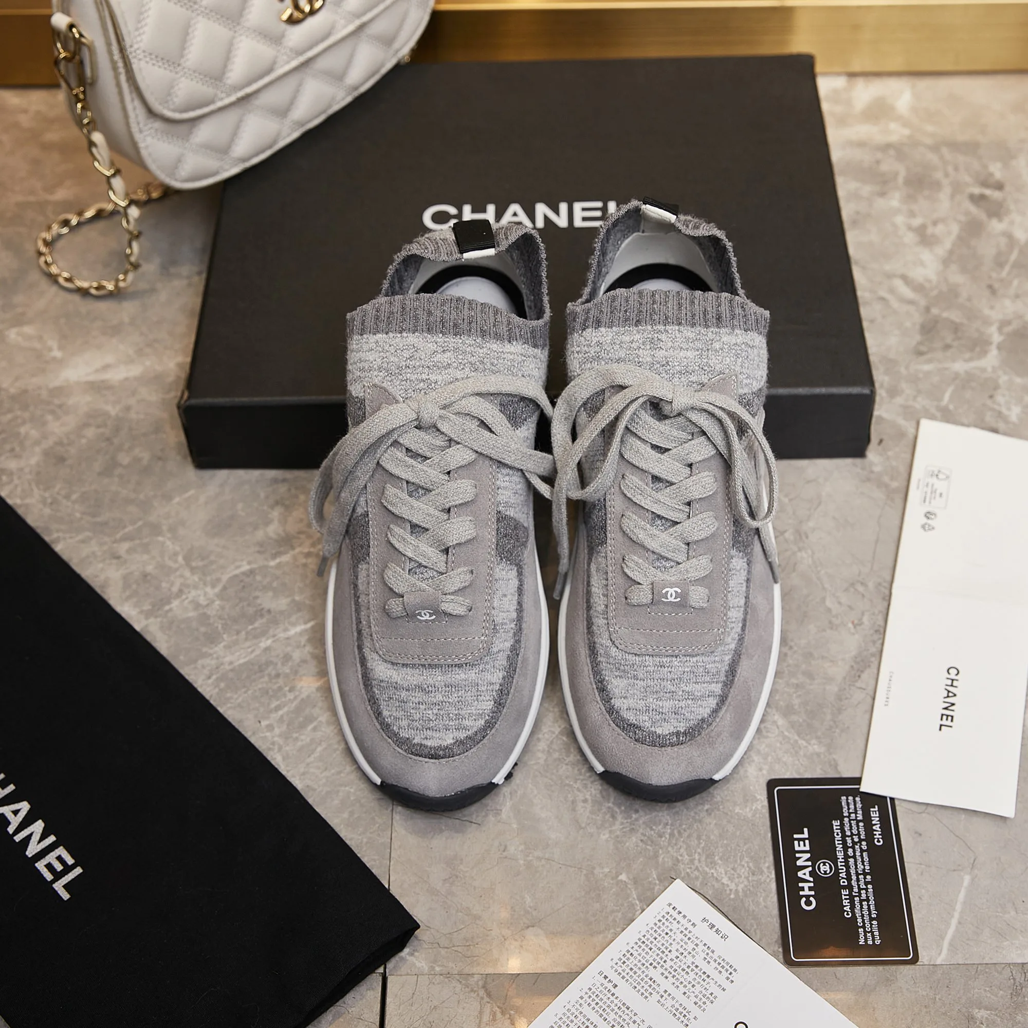 Кроссовки Женские Chanel 1268457