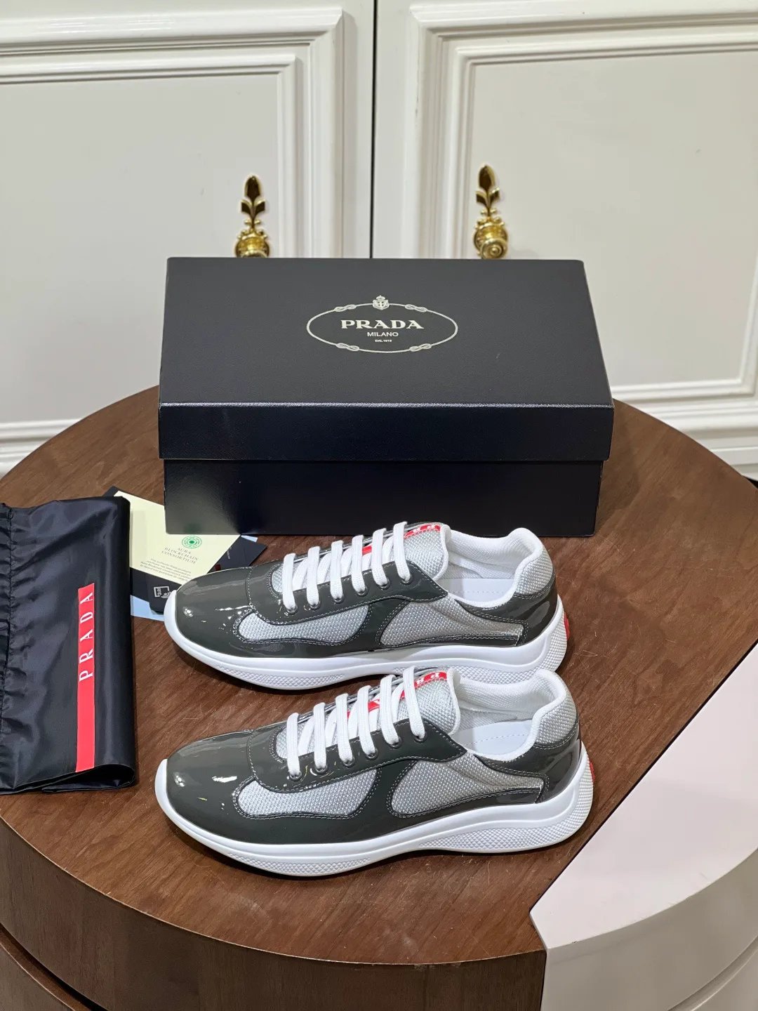 Кроссовки Мужские Prada 476804