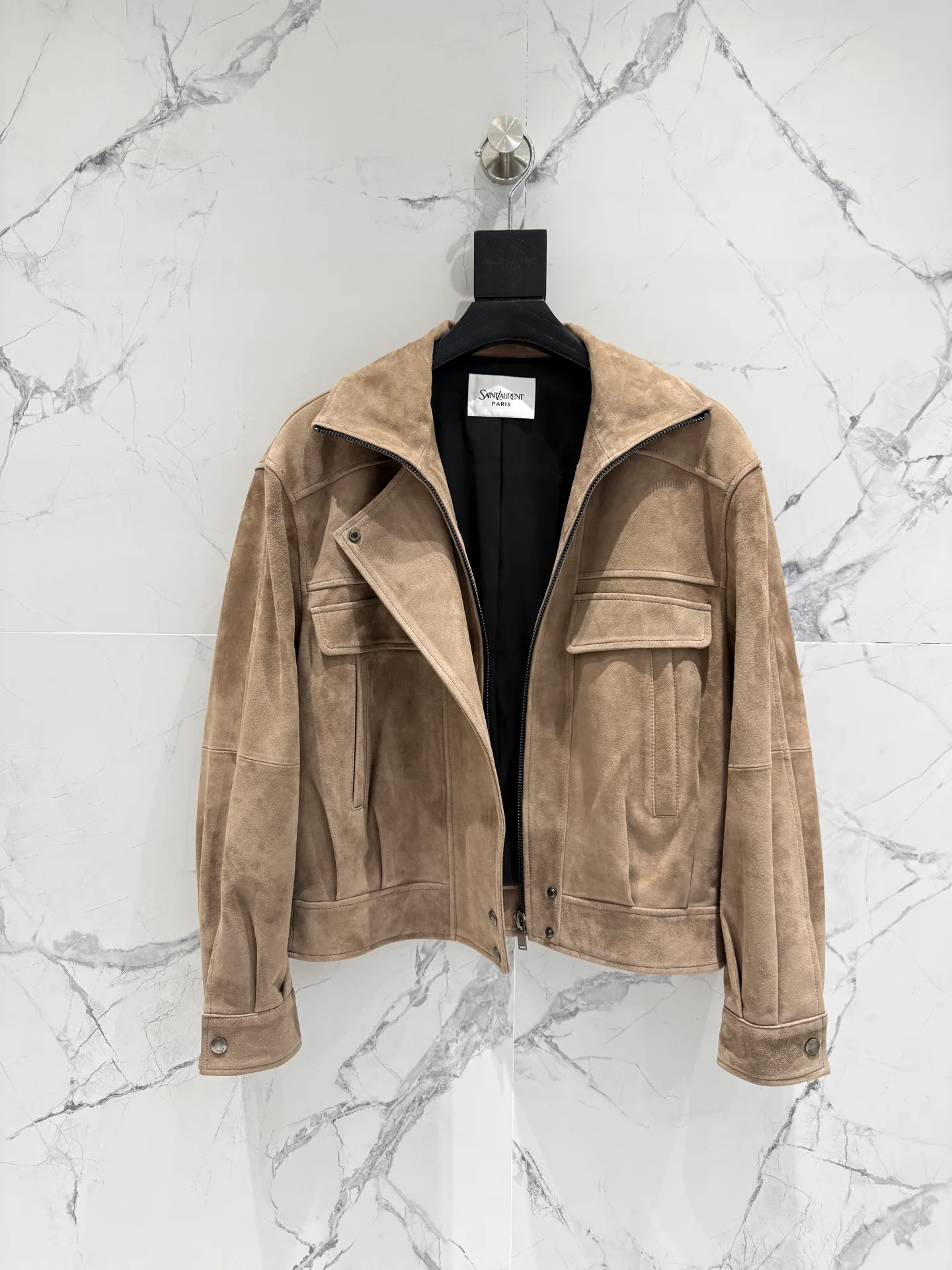 Кожаные Куртки И Дублёнки Женские Saint Laurent 15377171