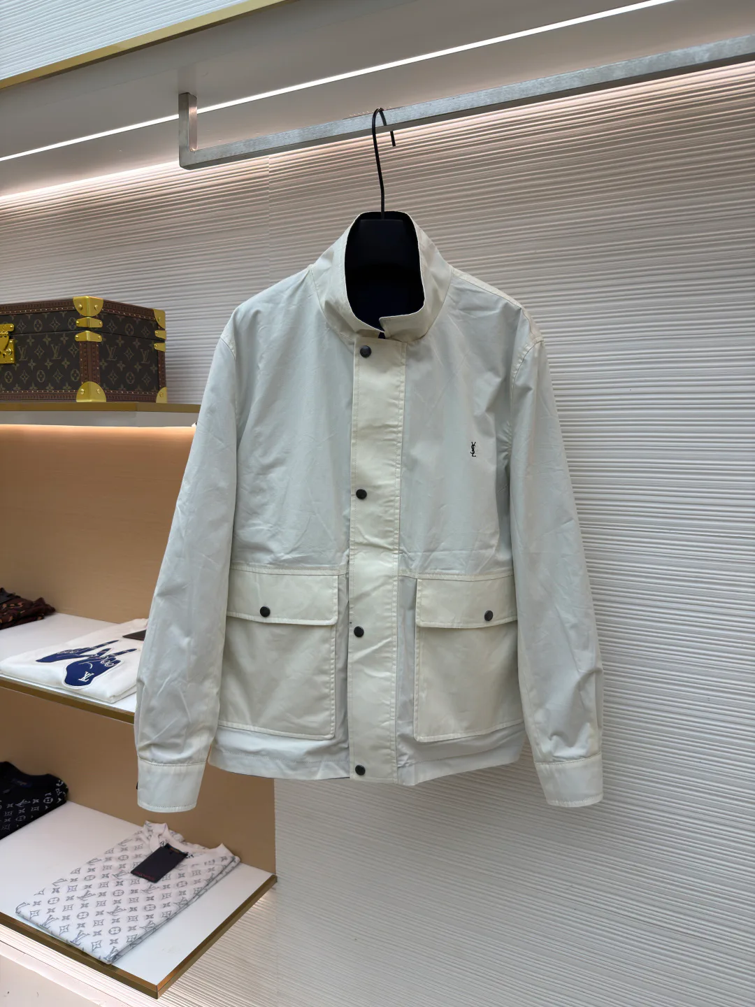 Куртки И Пуховики Мужские Saint Laurent 18209761