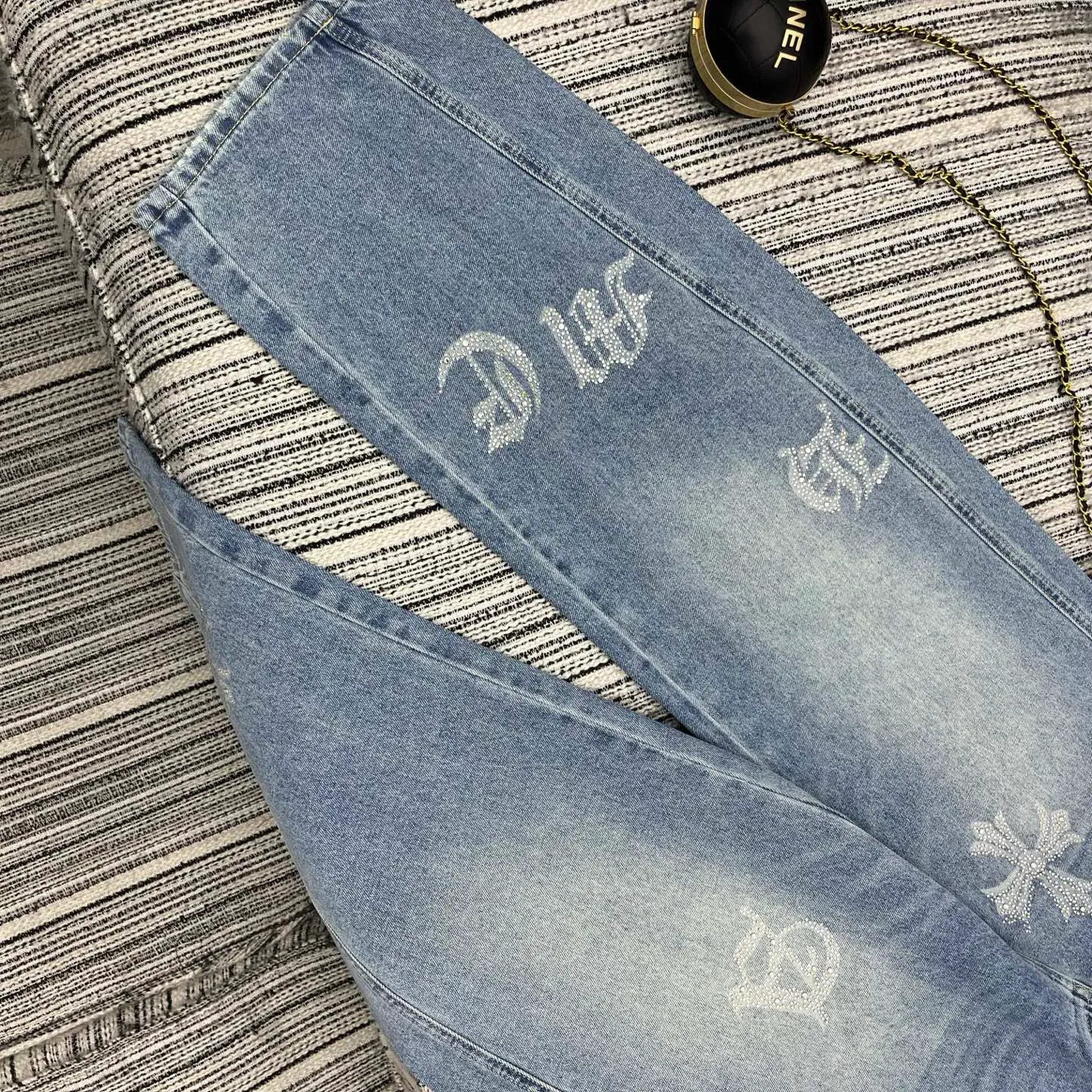 Джинсы Женские Chrome Hearts 1941848