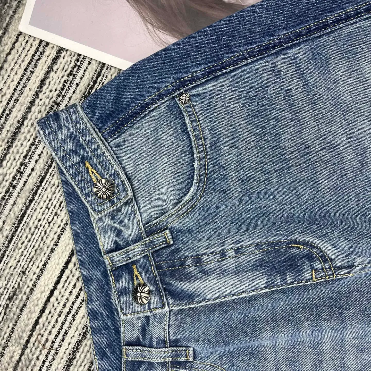 Джинсы Женские Chrome Hearts 1760535