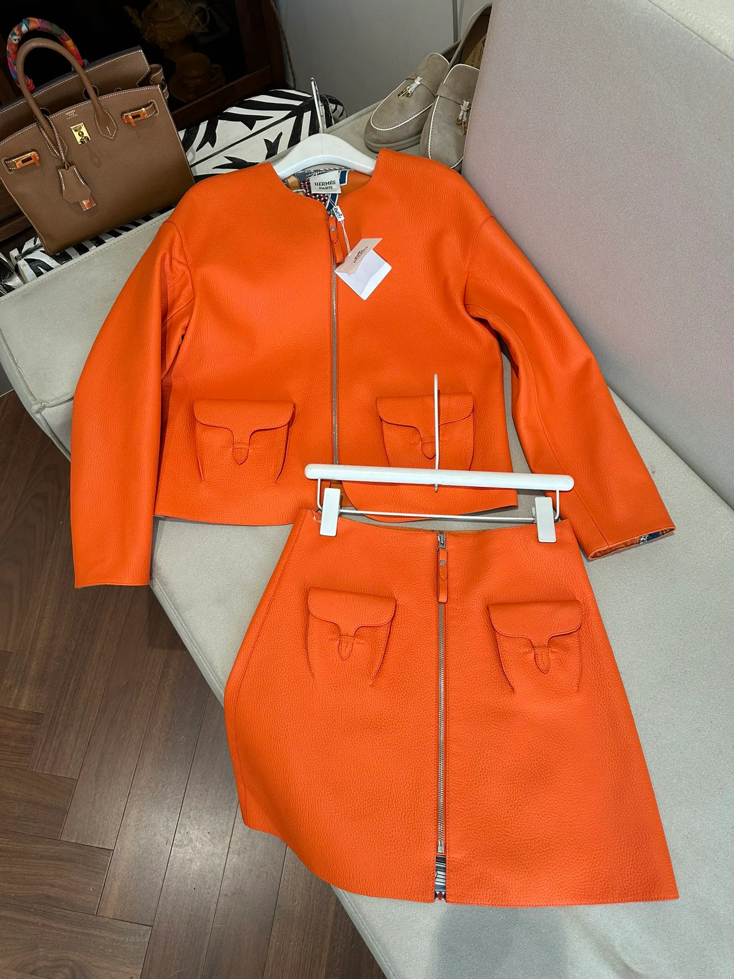 Кожаные Куртки И Дублёнки Женские Hermes 11460694