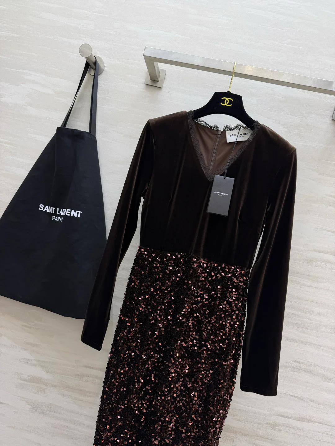 Платья Женские Saint Laurent 19238825