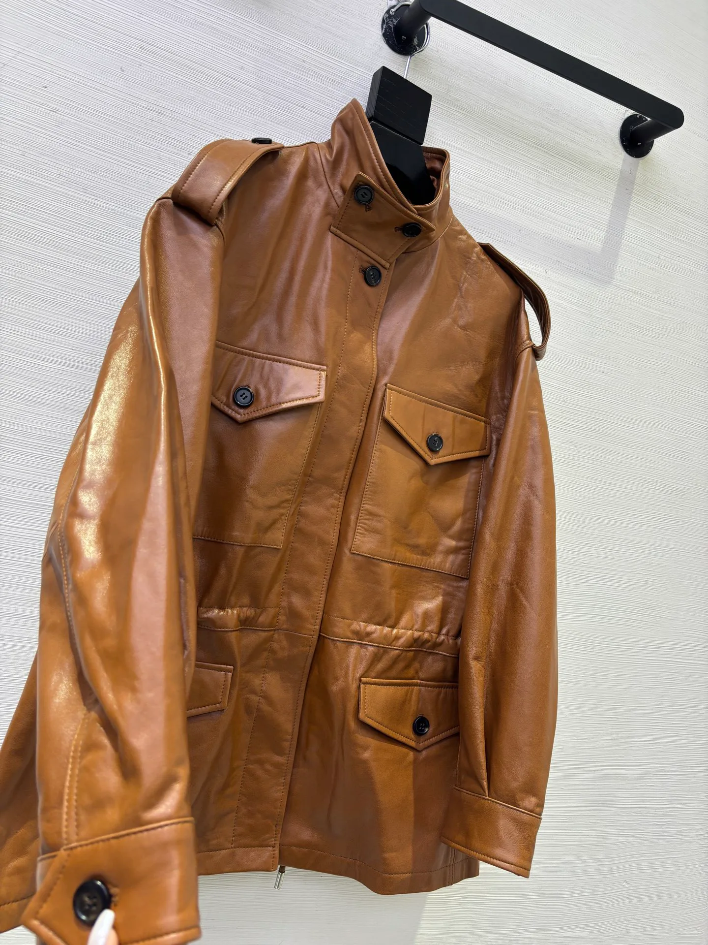 Кожаные Куртки И Дублёнки Женские Saint Laurent 16983659