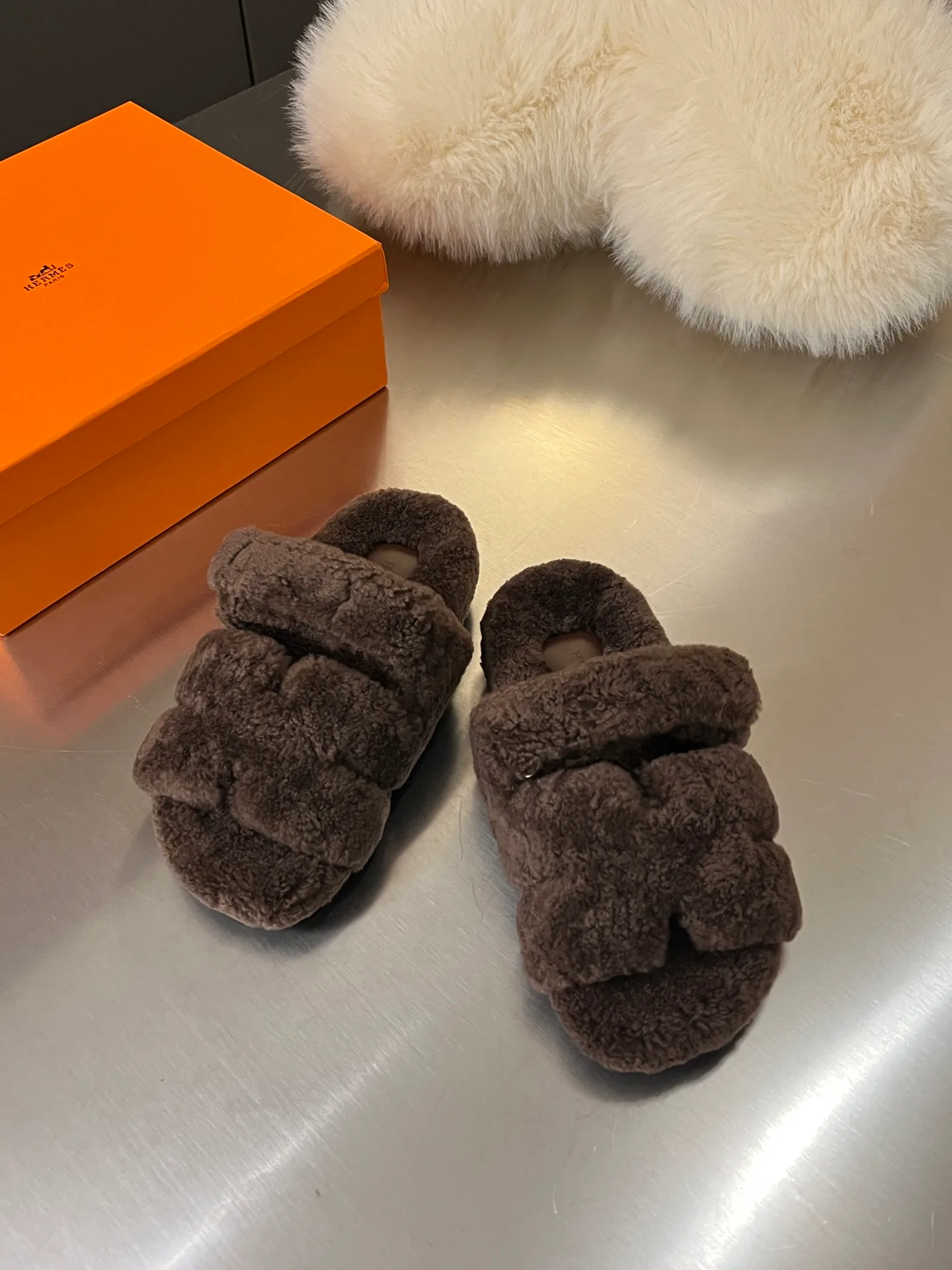 Тапочки Женские Hermes 17957239