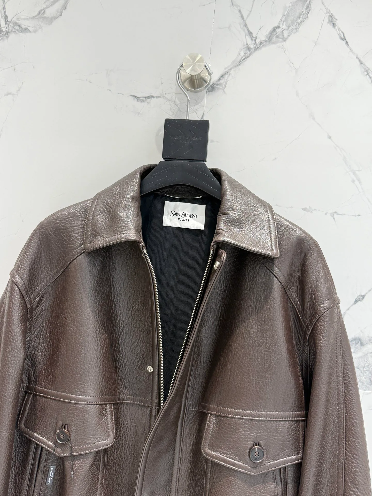 Кожаные Куртки И Дублёнки Женские Saint Laurent 11598177