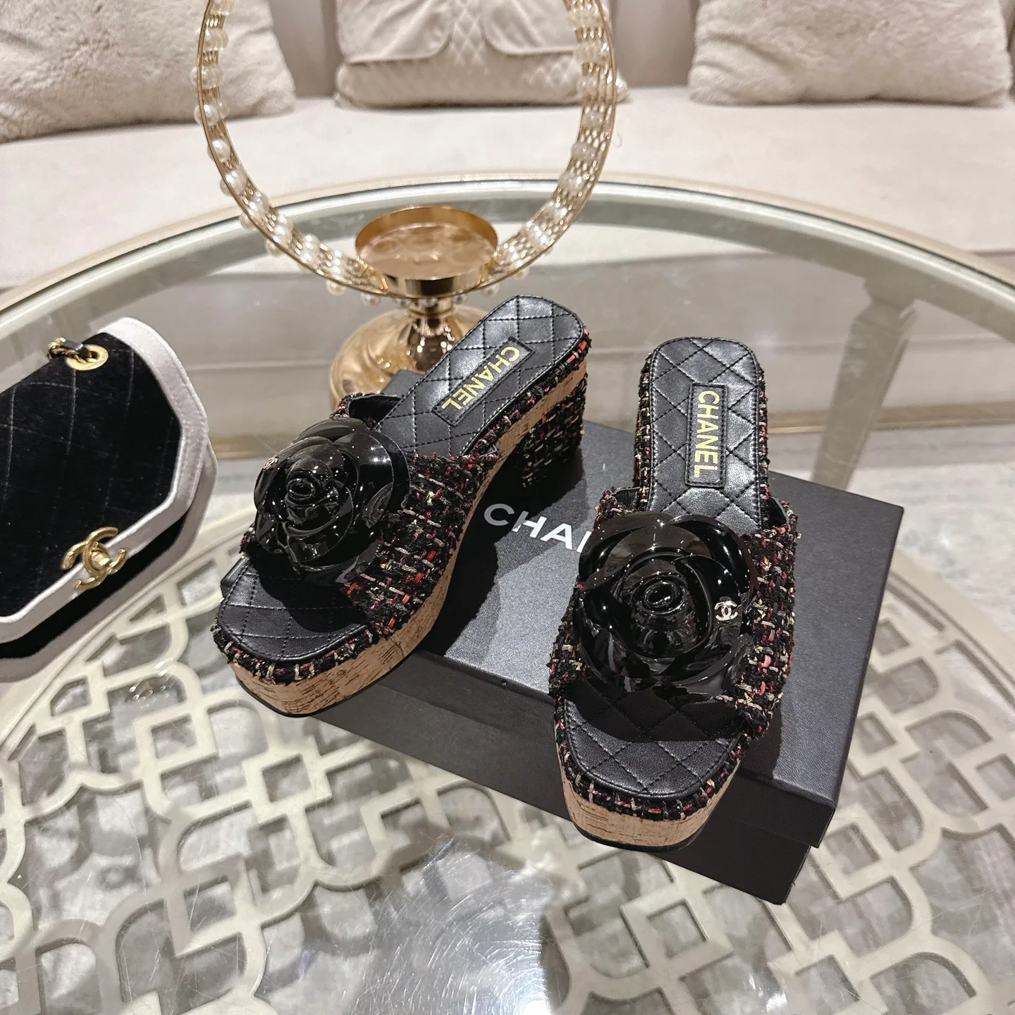 Босоножки Женские Chanel 1529109