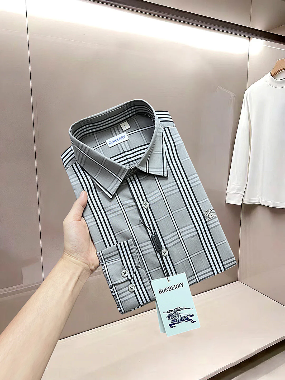 Рубашки Мужские Burberry 18834236