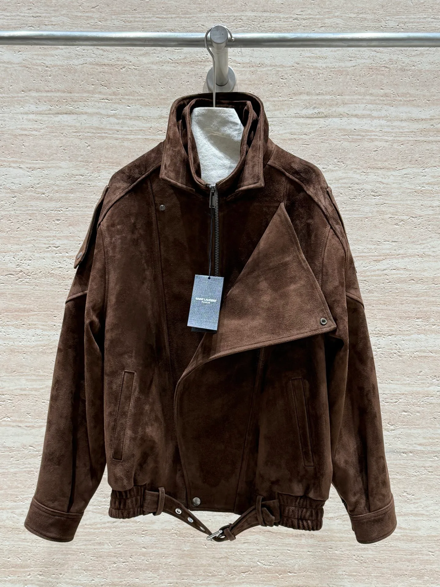 Кожаные Куртки И Дублёнки Женские Saint Laurent 11695408