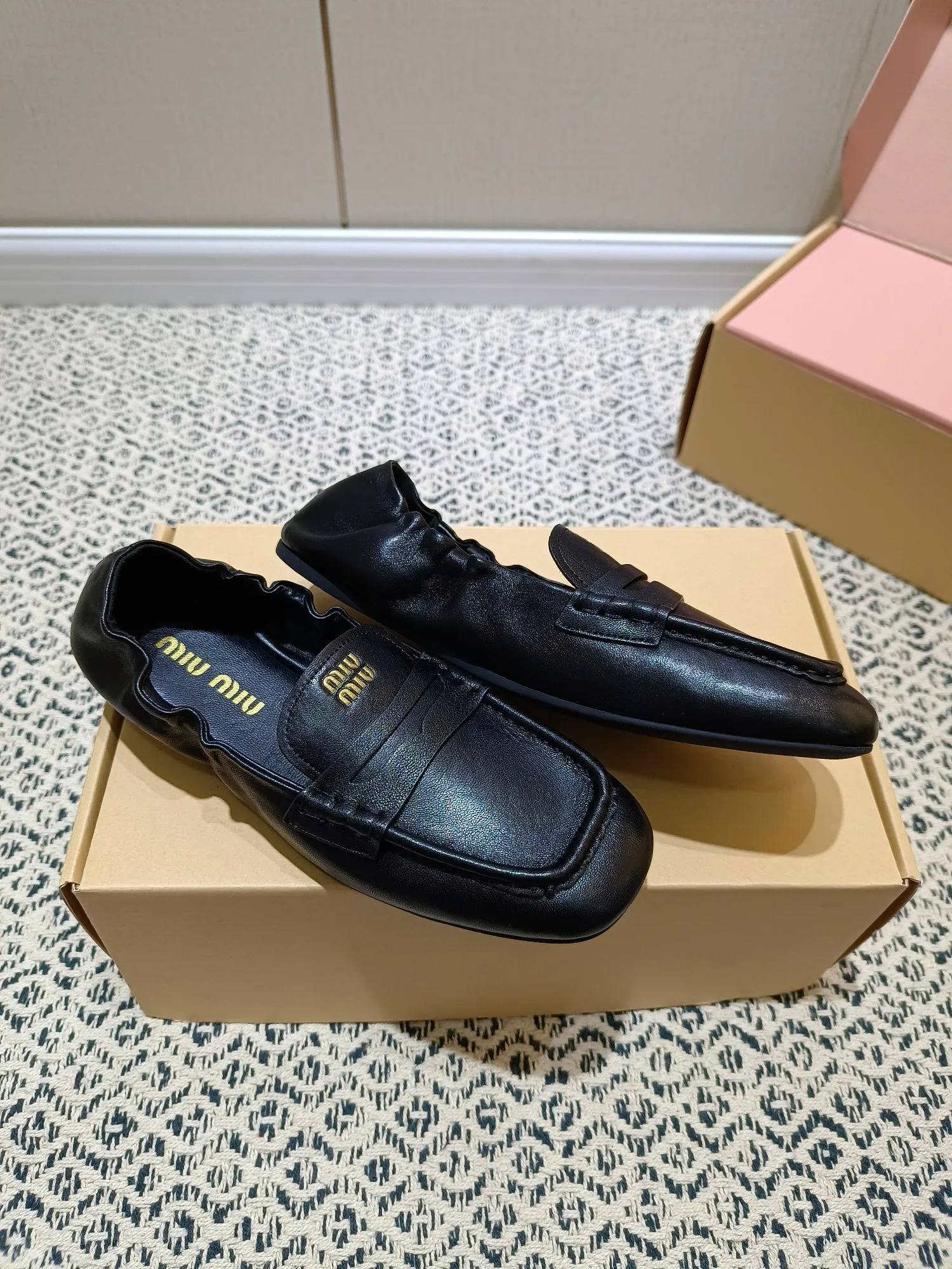 Мокасины Женские Miu Miu 393068