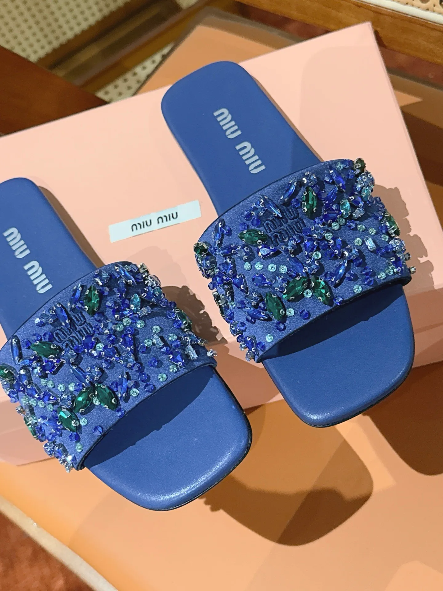 Шлепанцы Женские Miu Miu 17498797