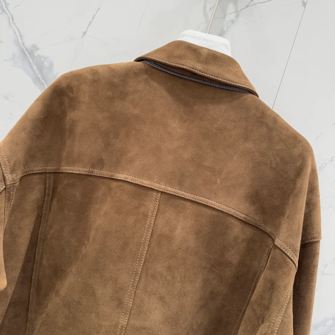 Кожаные Куртки И Дублёнки Женские Brunello Cucinelli 10268073