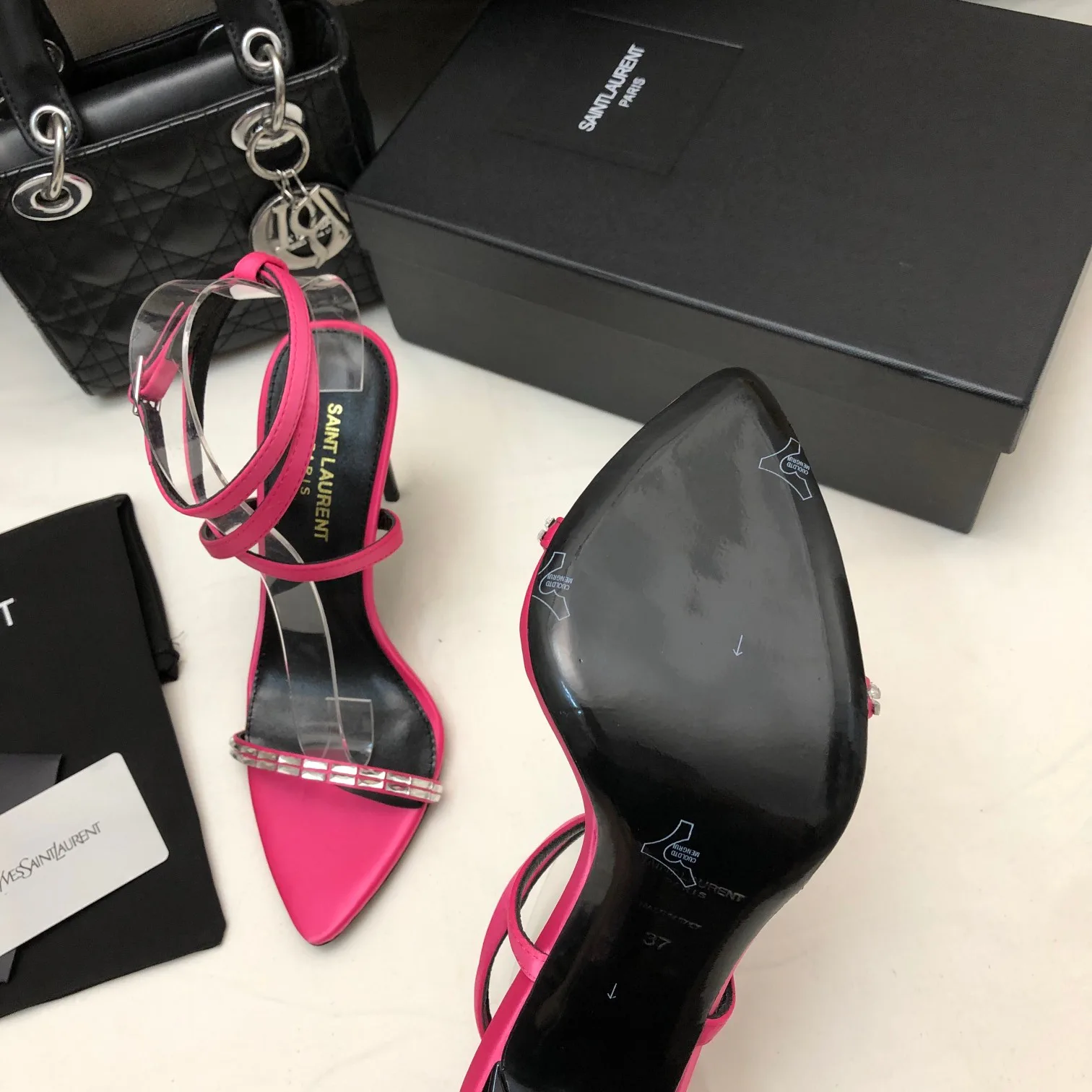 Босоножки Женские Saint Laurent 11220429