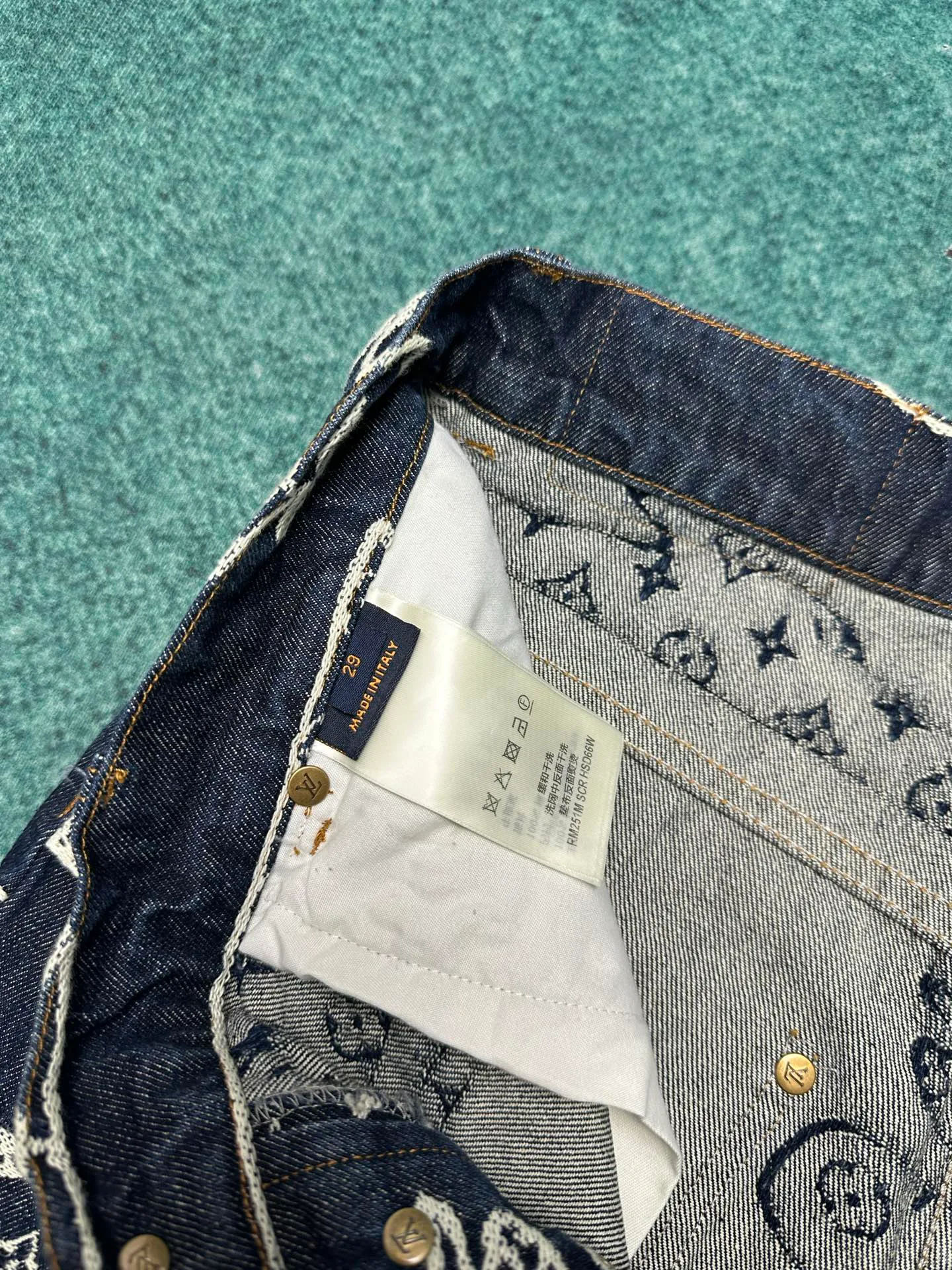 Джинсы Мужские Louis Vuitton 72727