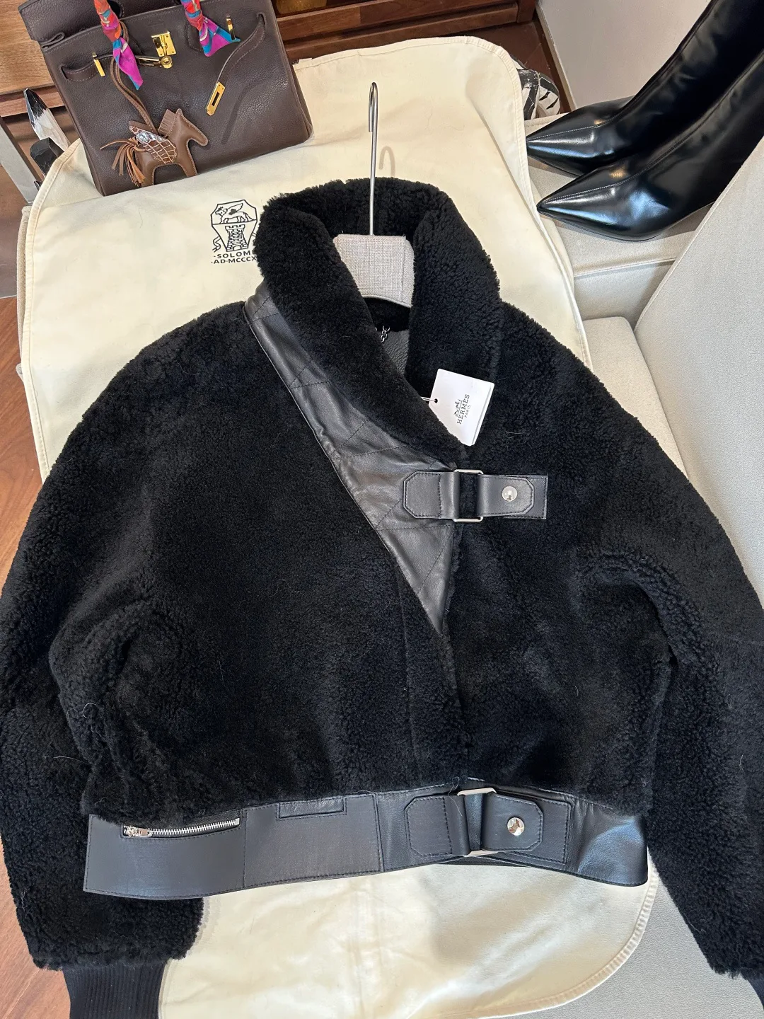 Кожаные Куртки И Дублёнки Женские Hermes 20098279