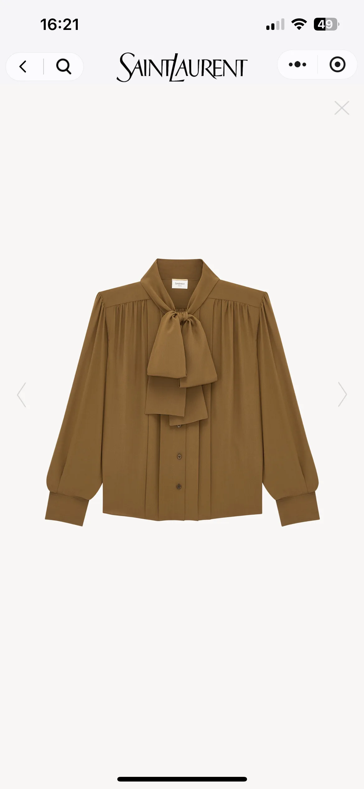 Рубашки Женские Saint Laurent 11790457