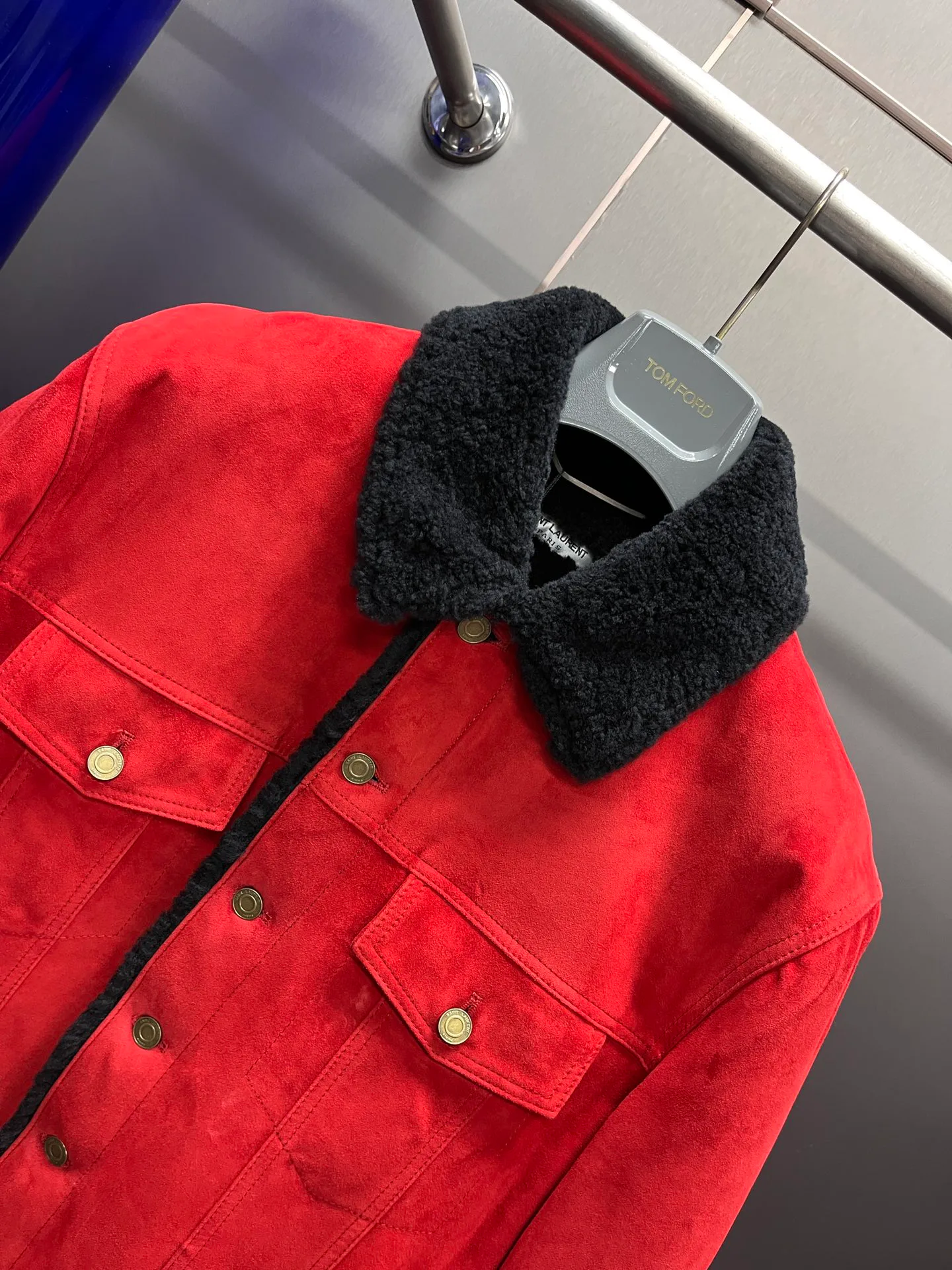 Куртки И Пуховики Мужские Saint Laurent 444224