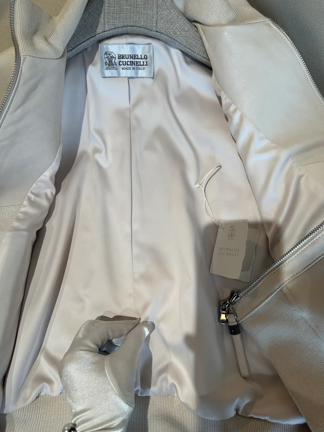 Кожаные Куртки И Дублёнки Женские Brunello Cucinelli 17275150