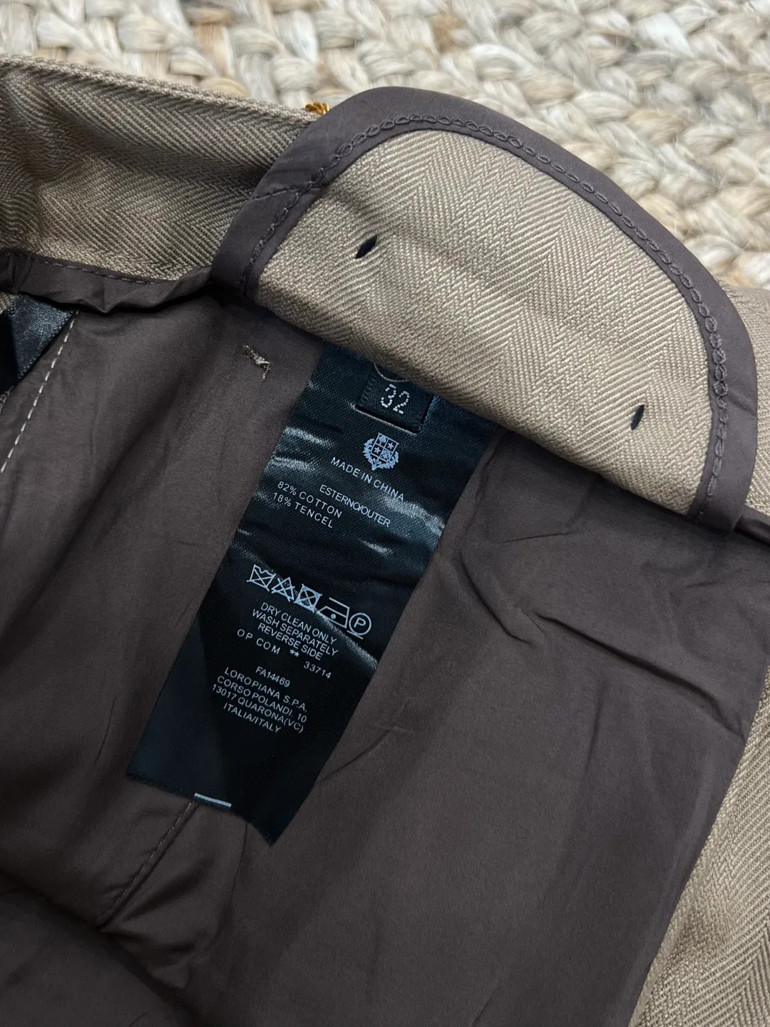 Брюки Мужские Loro Piana 17364910
