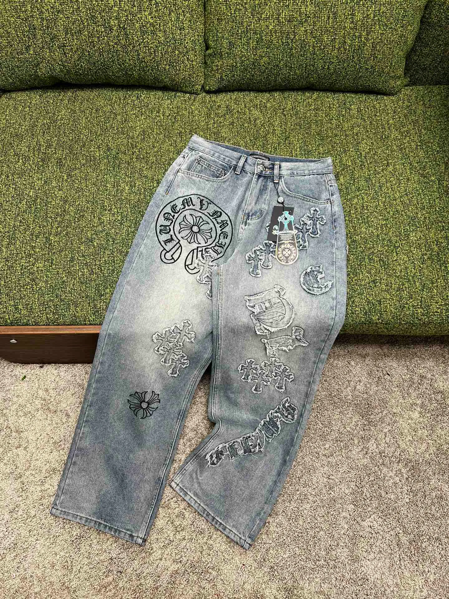 Джинсы Женские Chrome Hearts 1408896