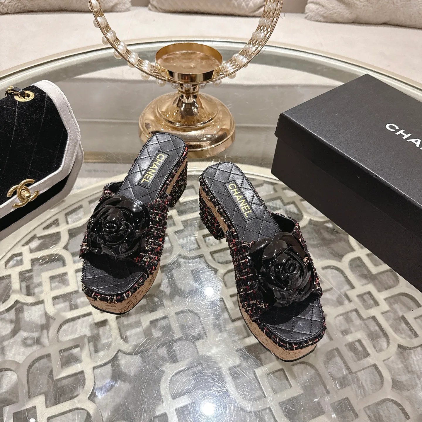 Босоножки Женские Chanel 1529109