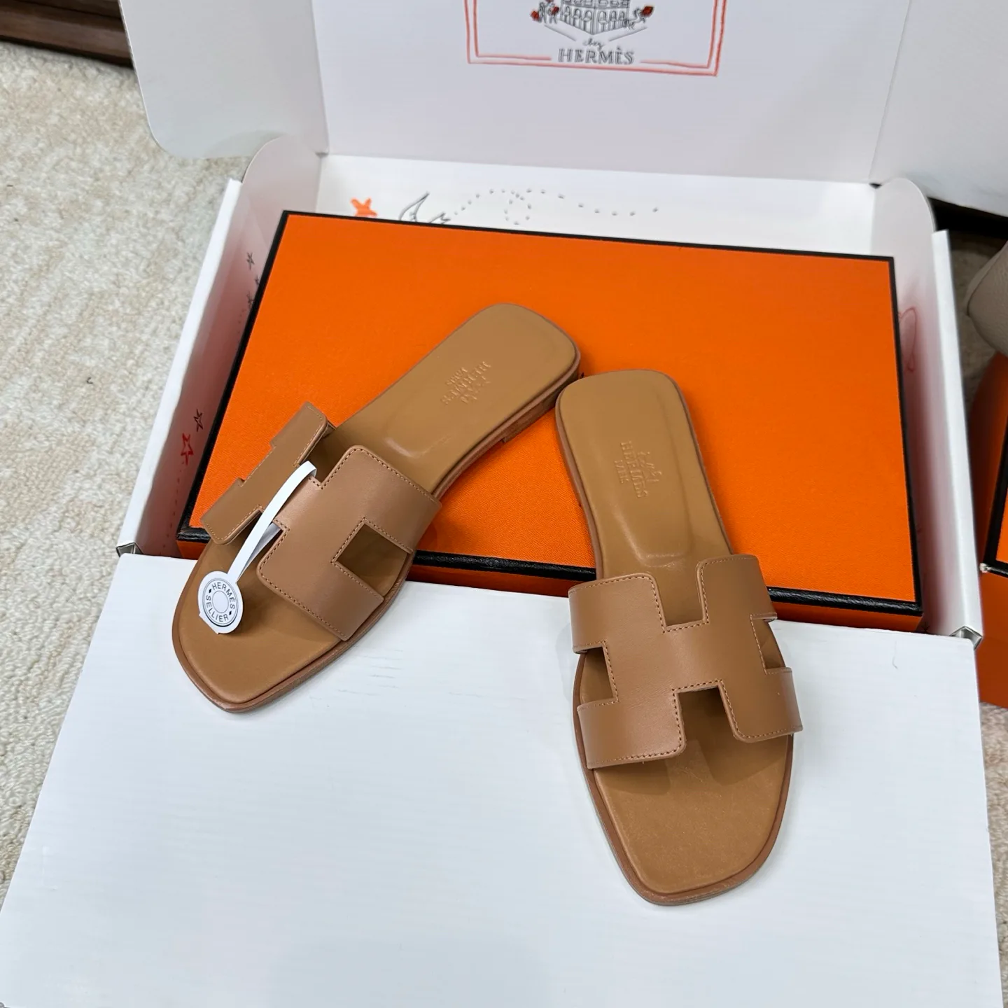 Шлепанцы Женские Hermes 3043264