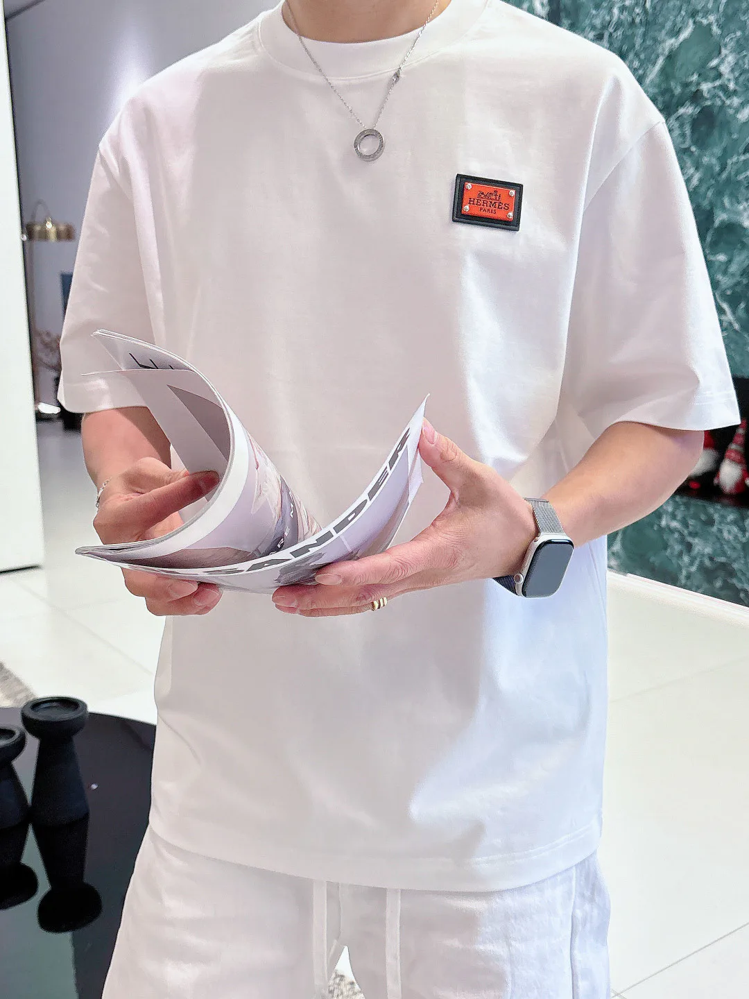 Футболки Мужские Hermes 9465265