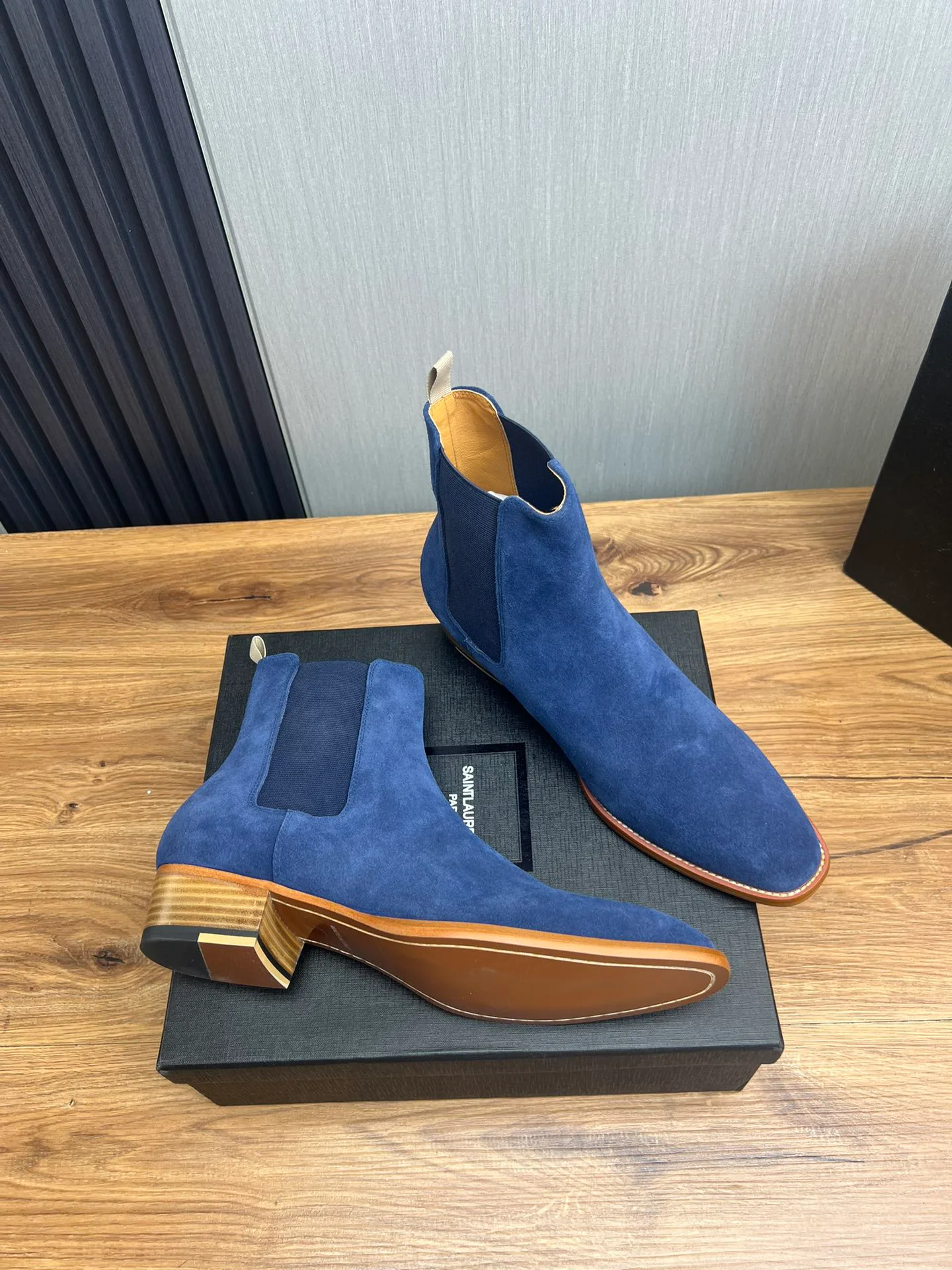 Ботинки Мужские Saint Laurent 1261421