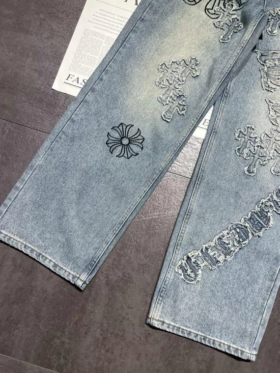 Джинсы Мужские Chrome Hearts 558828