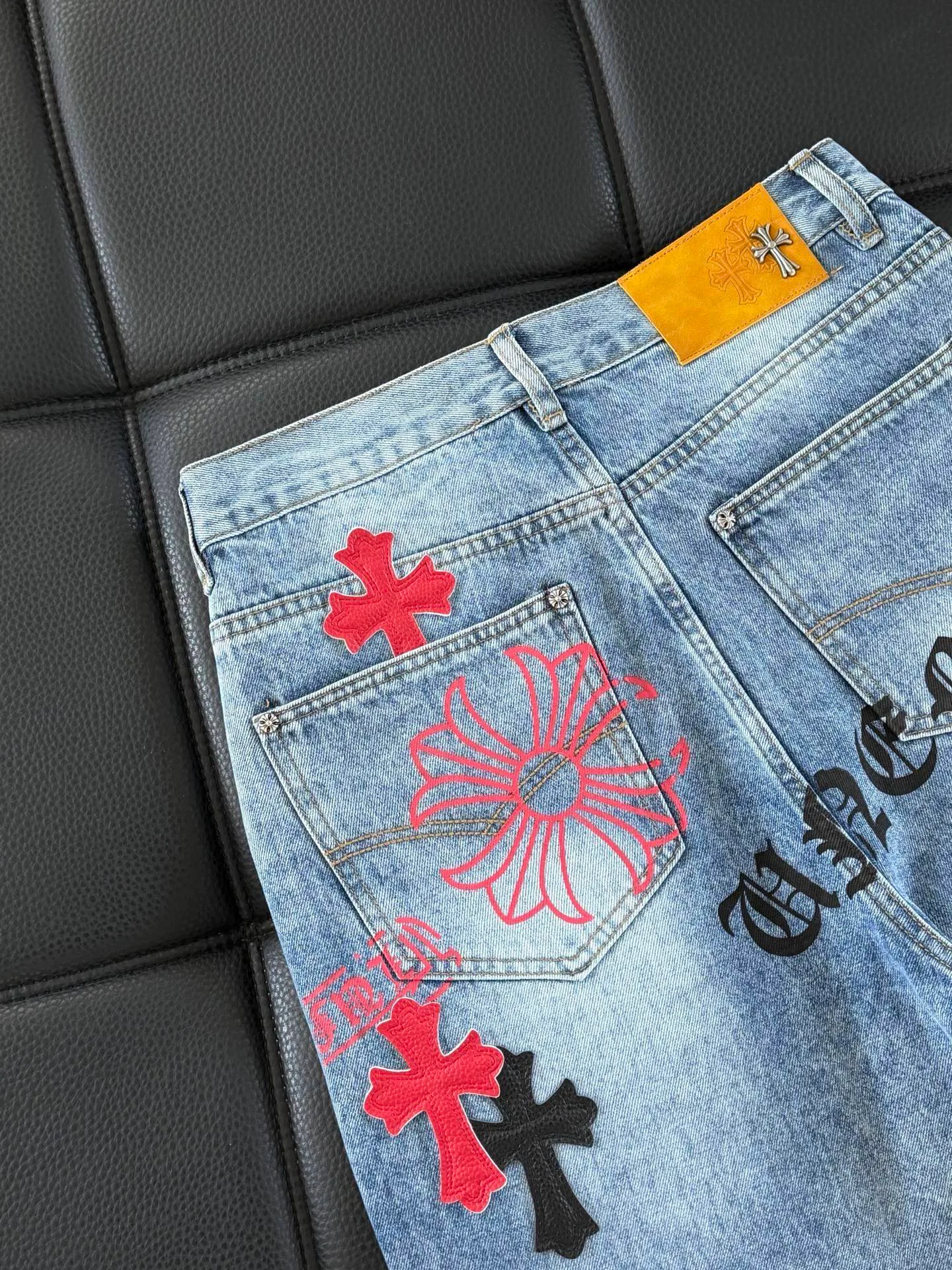 Джинсы Женские Chrome Hearts 3375346