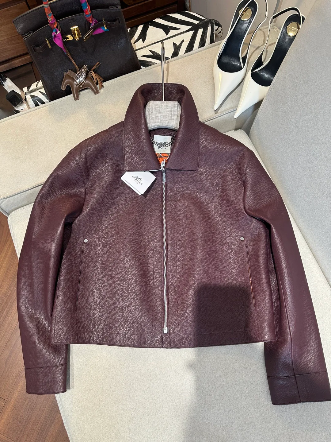 Кожаные Куртки И Дублёнки Женские Hermes 18312605