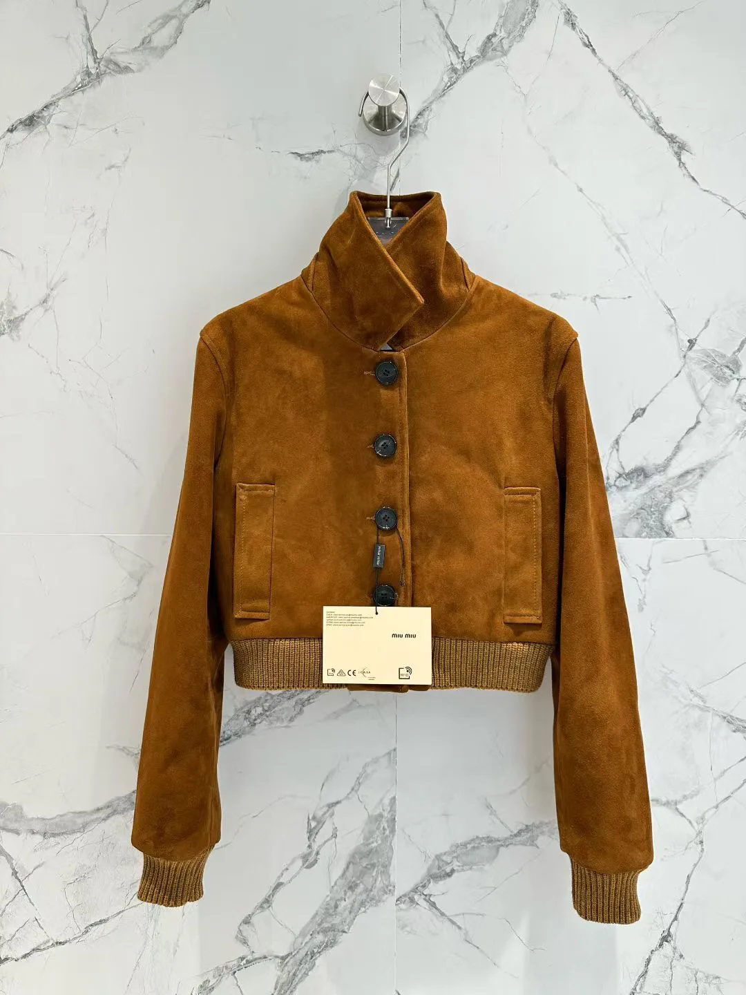 Кожаные Куртки И Дублёнки Женские Miu Miu 11428982