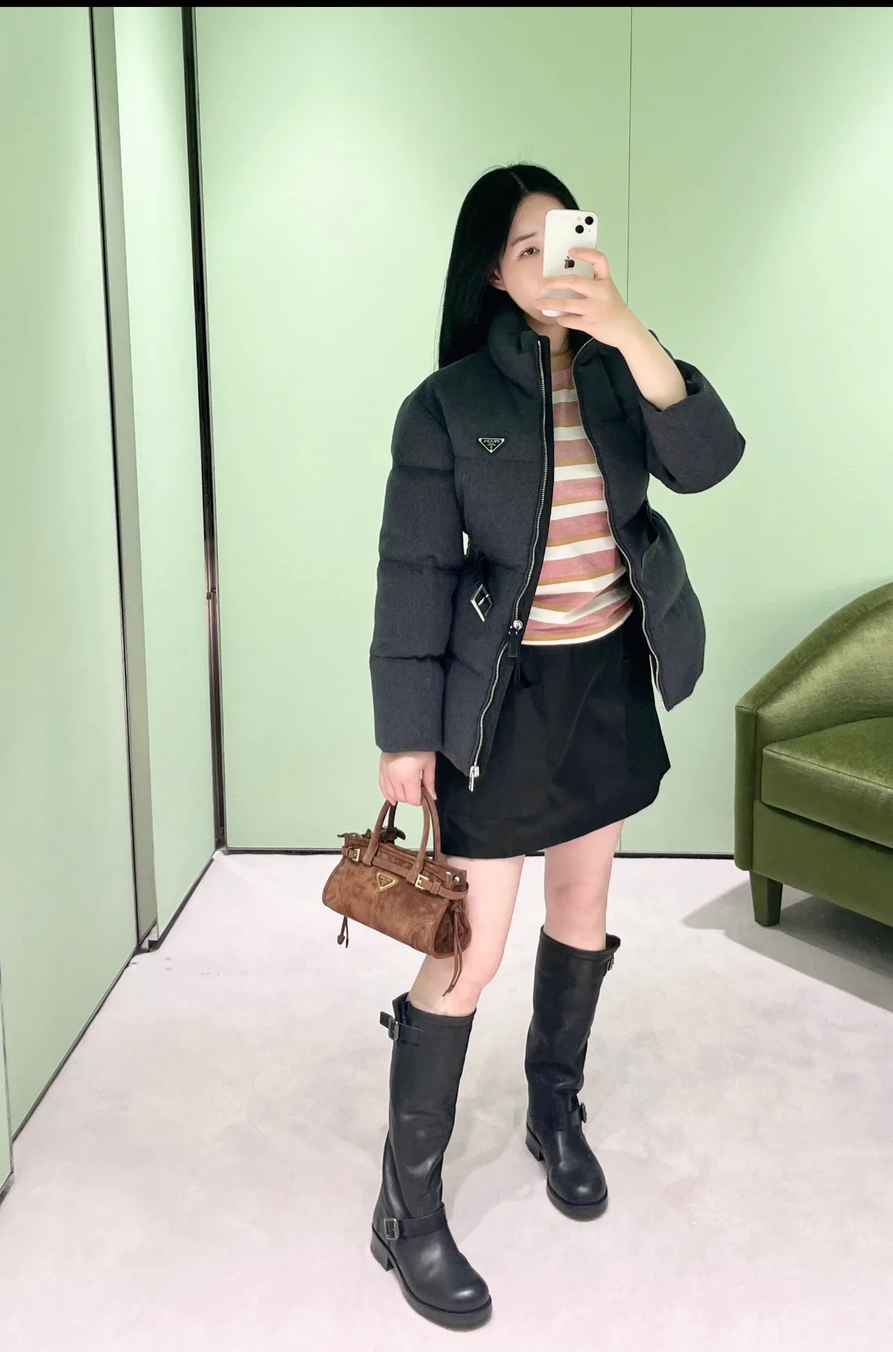 Куртки И Пуховики Женские Prada 19403867