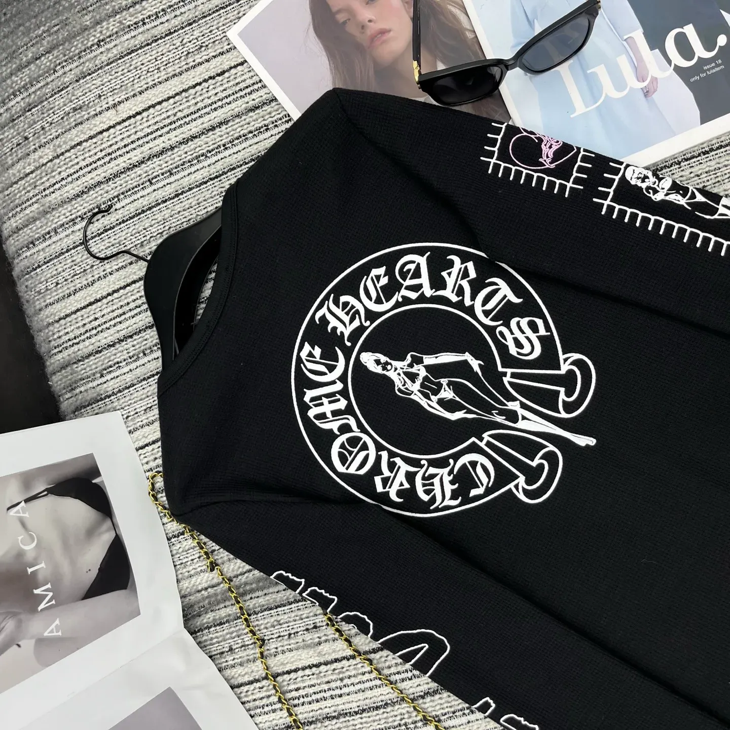 Лонгсливы Женские Chrome Hearts 1145086