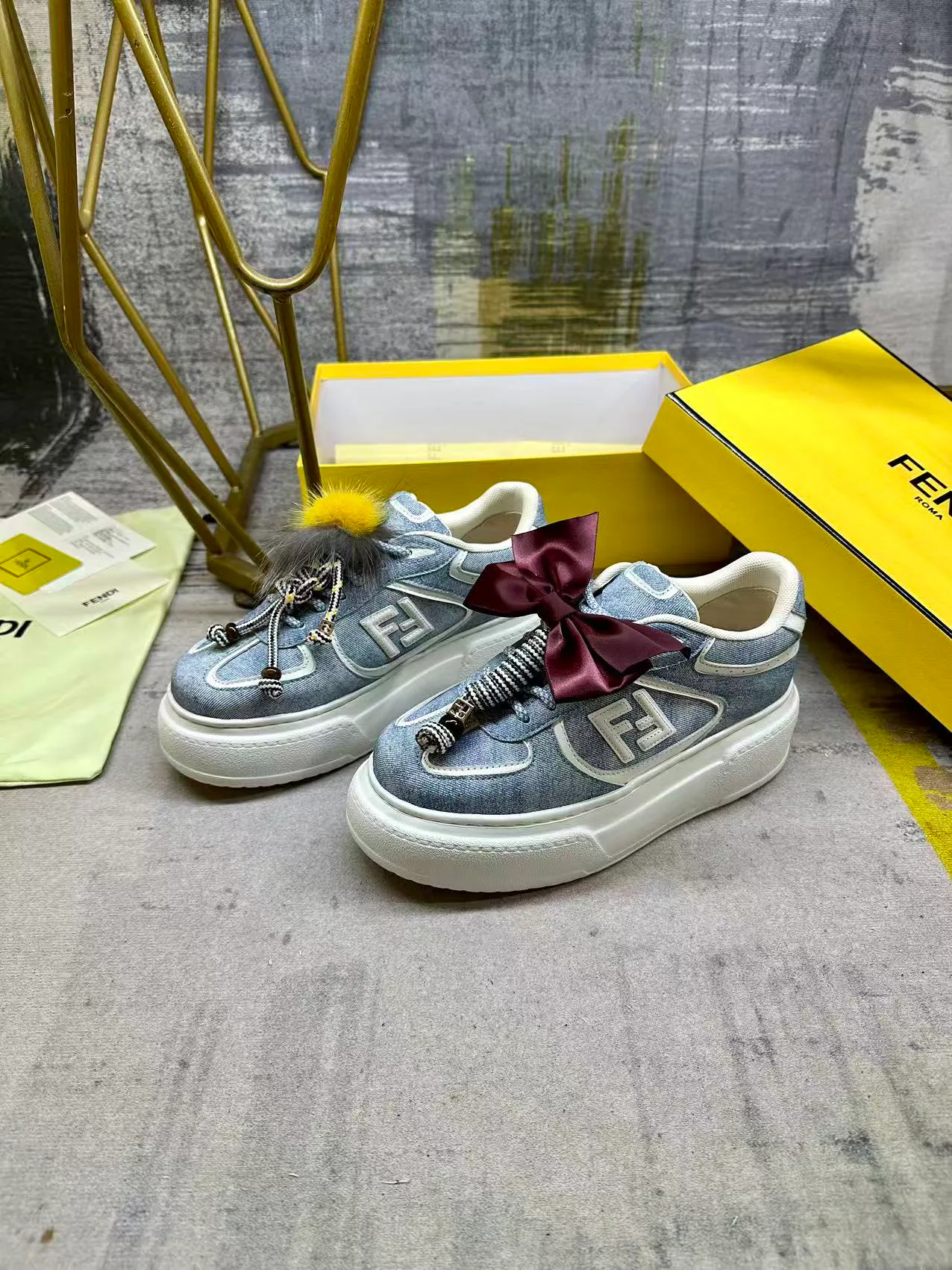 Кеды Женские Fendi 472253