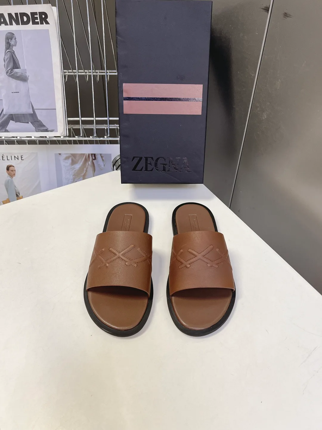 Шлепанцы Мужские Zegna 17138262
