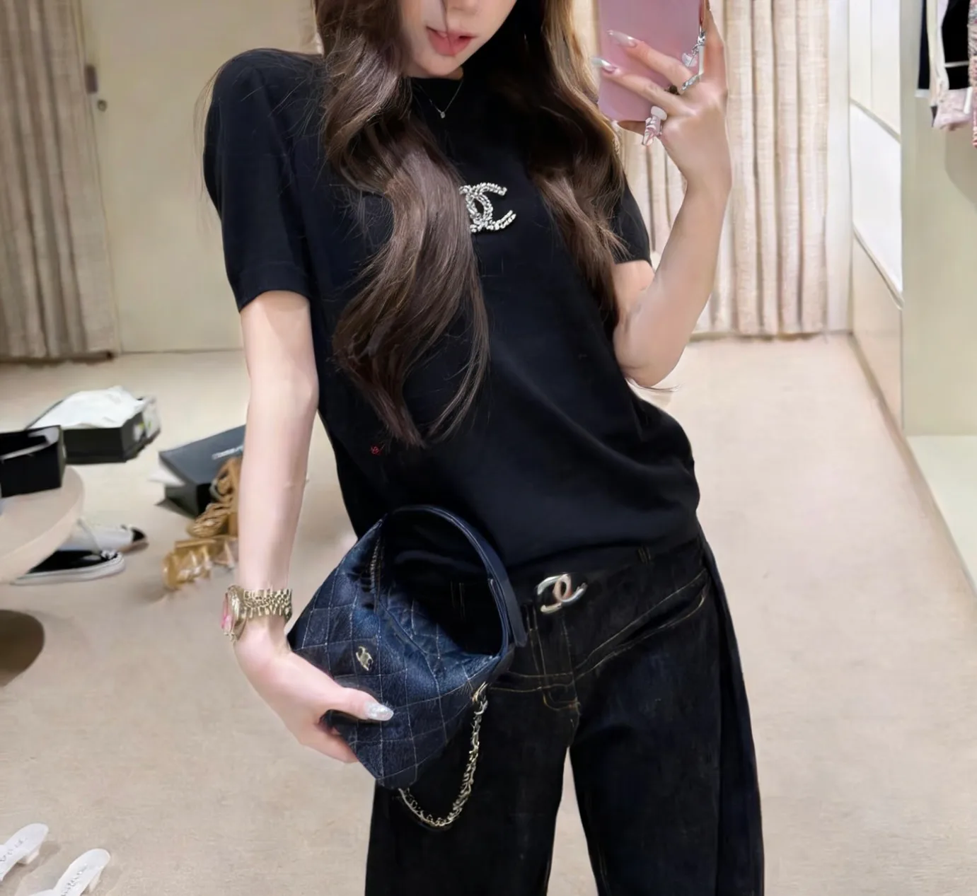 Футболки Женские Chanel 6049126