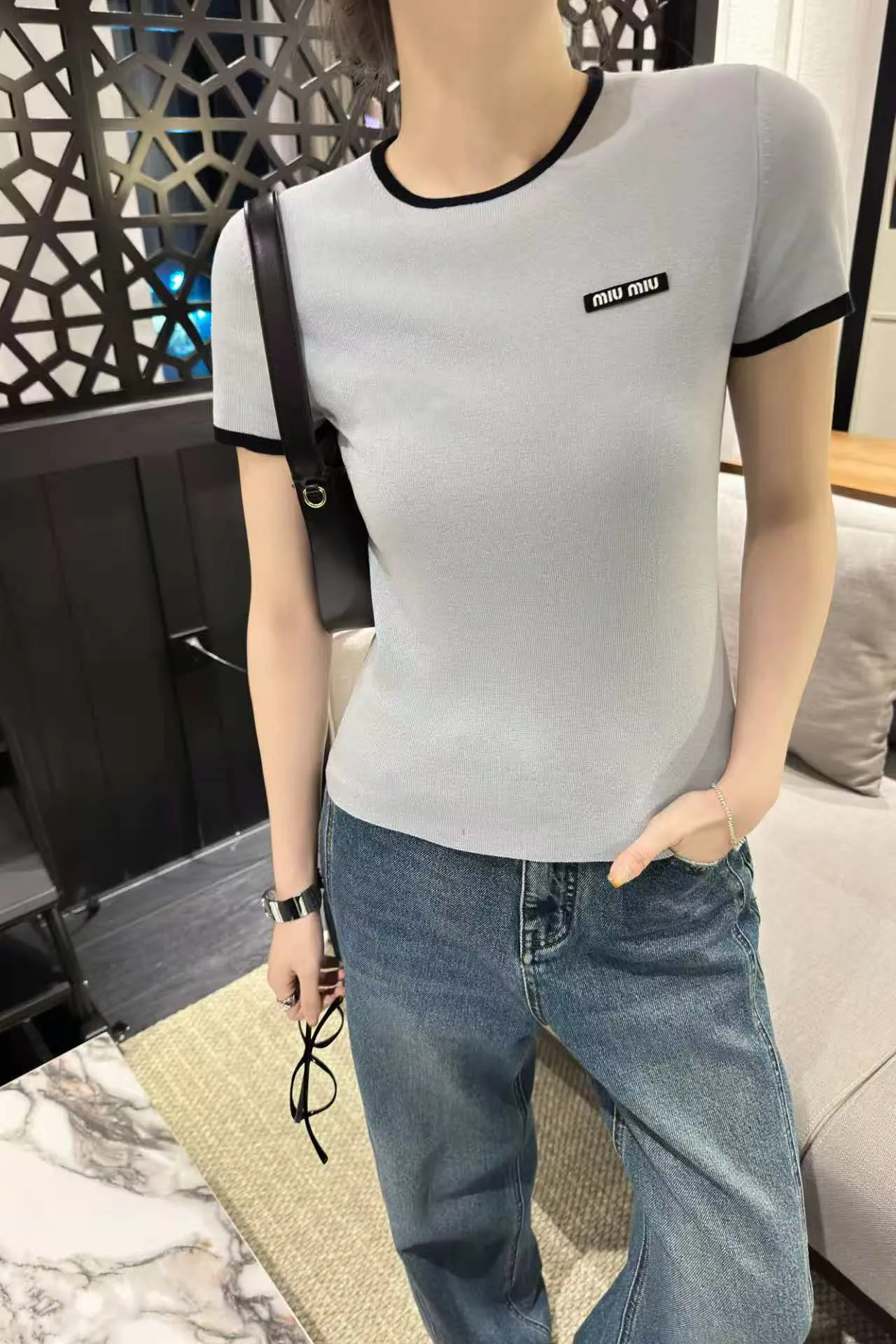 Футболки Женские Miu Miu 26037