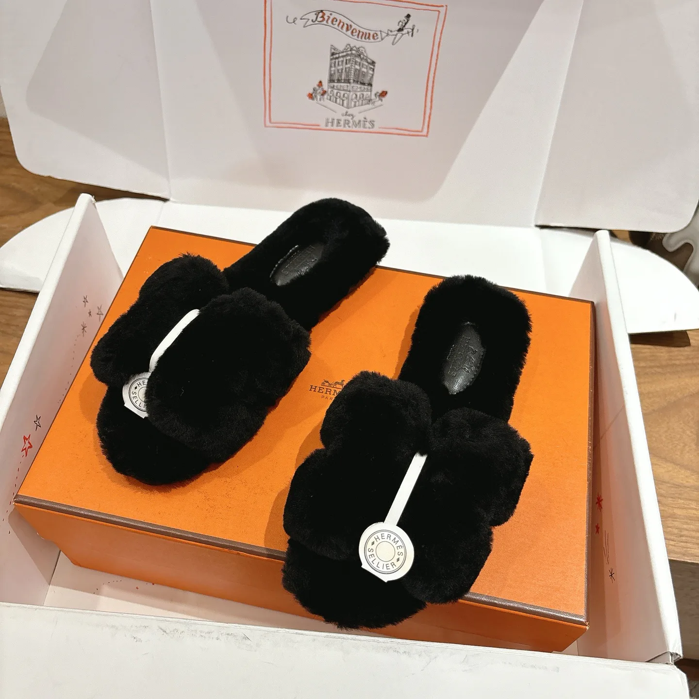 Тапочки Женские Hermes 4500908