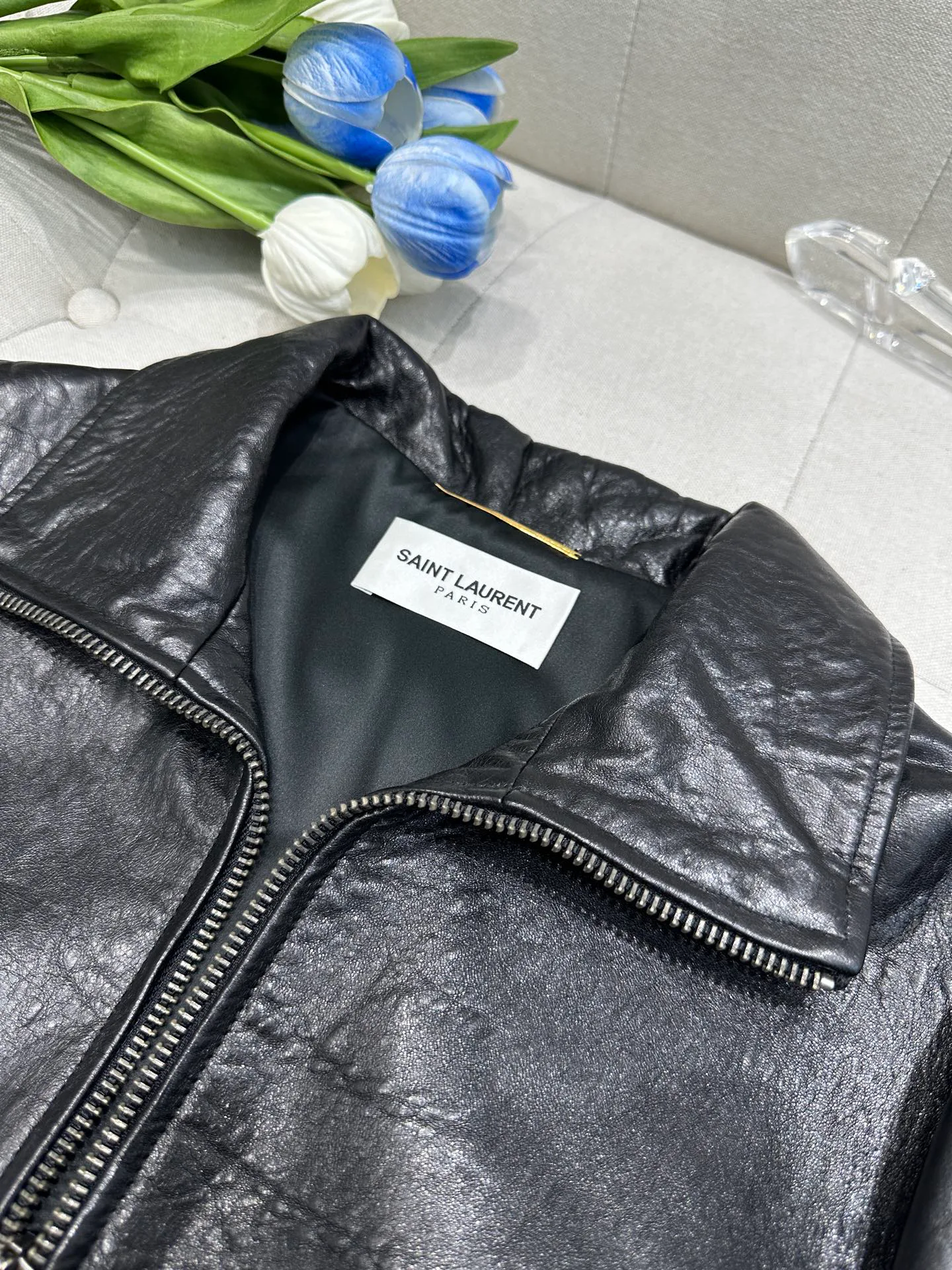 Кожаные Куртки И Дублёнки Женские Saint Laurent 11544758