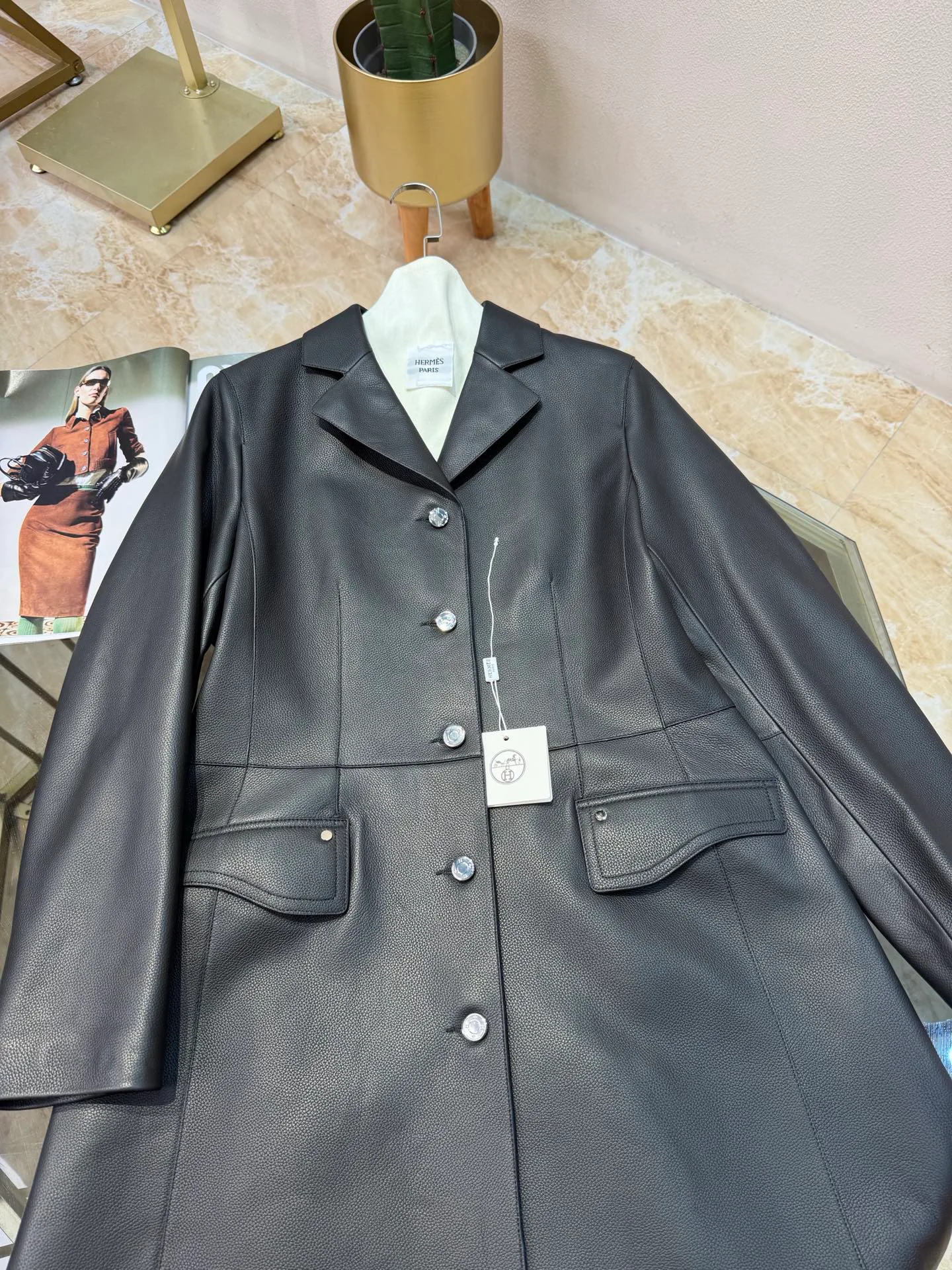 Кожаные Куртки И Дублёнки Женские Hermes 19333124