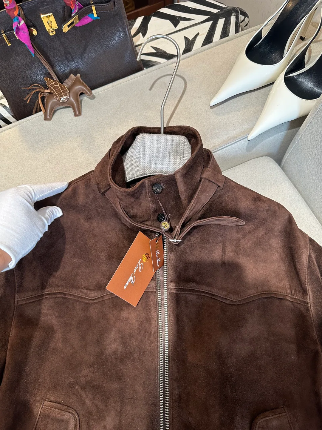 Кожаные Куртки И Дублёнки Женские Loro Piana 18418203